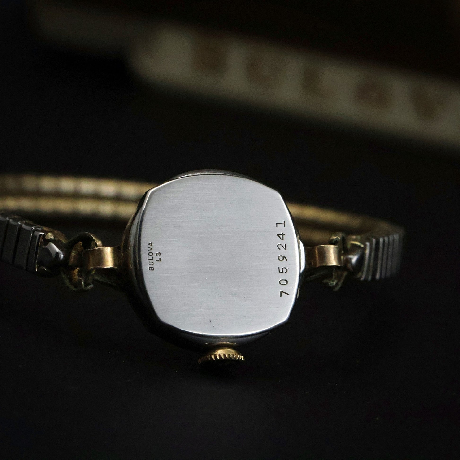 Bulova Ladies Gold Tonneau | Complete Set with Fifth Avenue Box and Papers