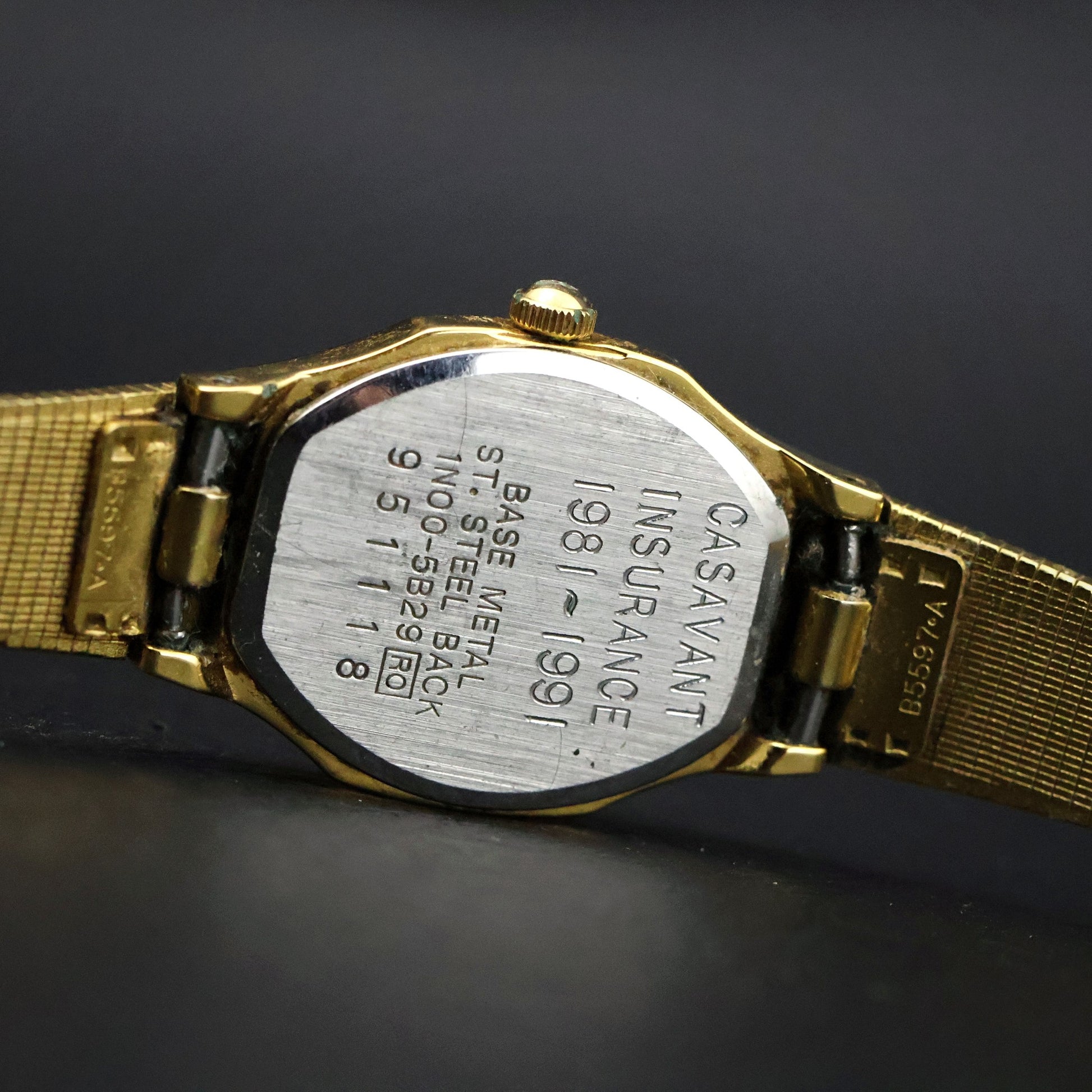 Seiko Ladies Octagonal Dress Watch | Black Dial | Gold Mesh