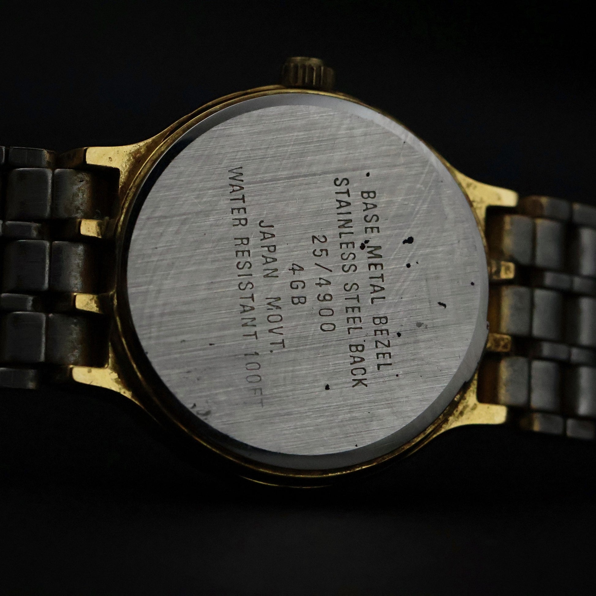 Armitron Diamond Quartz | Gold Tone | Black Dial