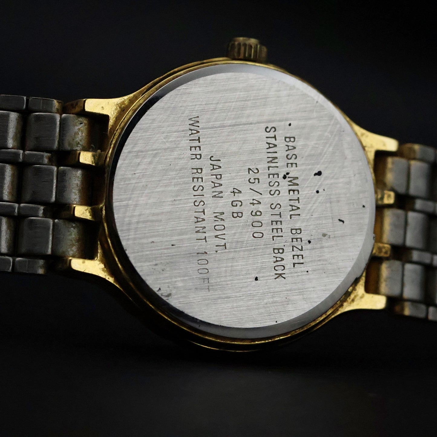 Armitron Diamond Quartz | Gold Tone | Black Dial