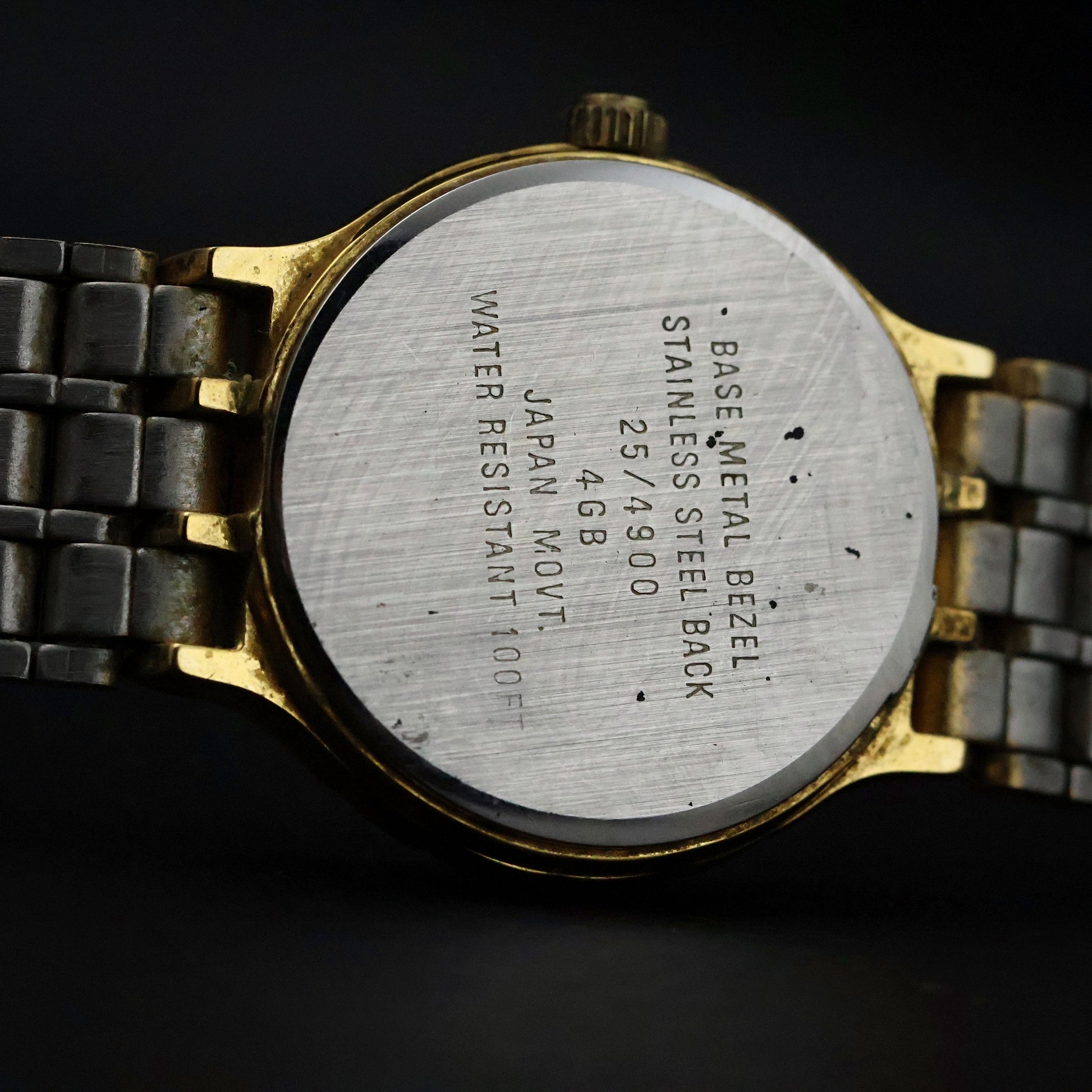 Armitron Diamond Quartz | Gold Tone | Black Dial