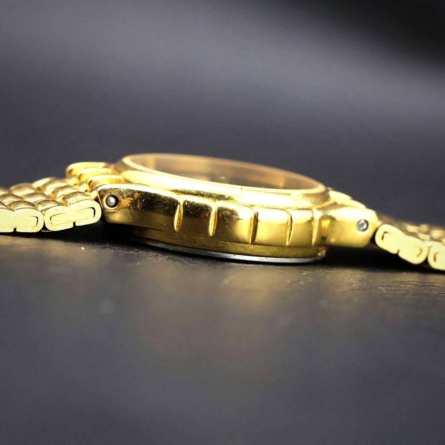 Armitron Diamond Quartz | Gold Tone | Black Dial