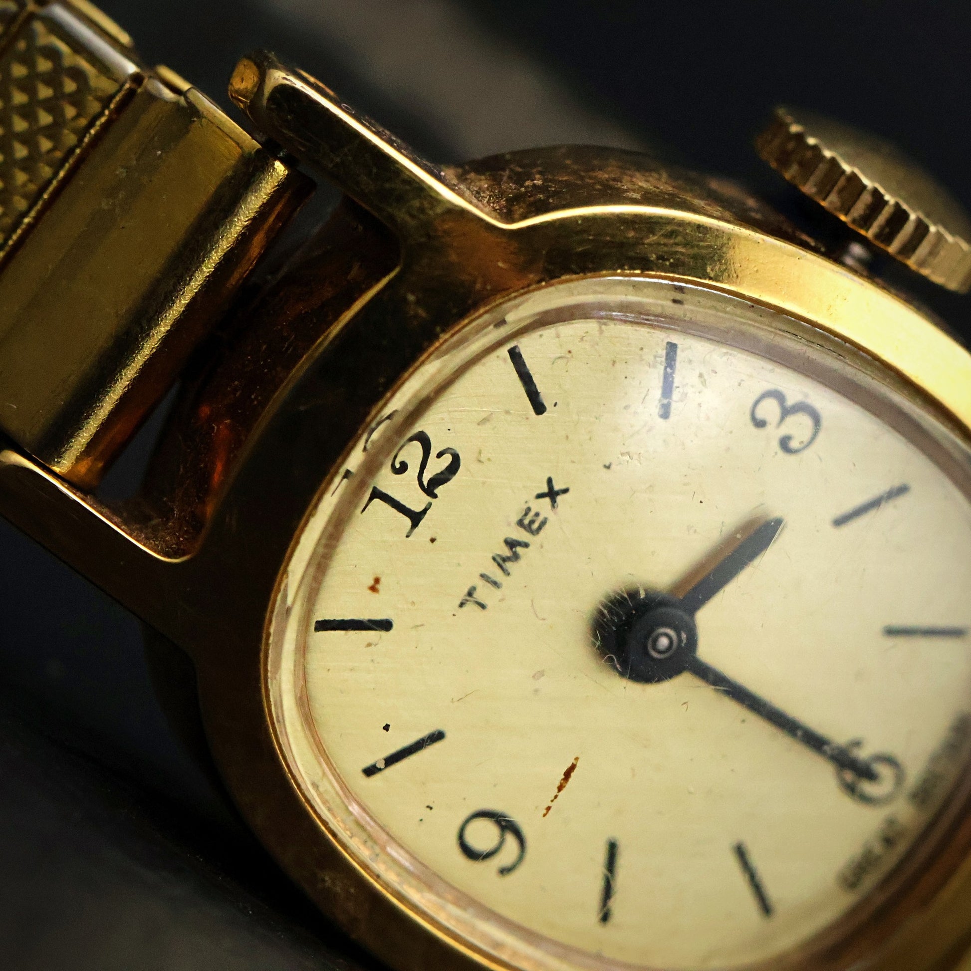 Timex Ladies Oval Cushion Dress Watch | Cream Dial