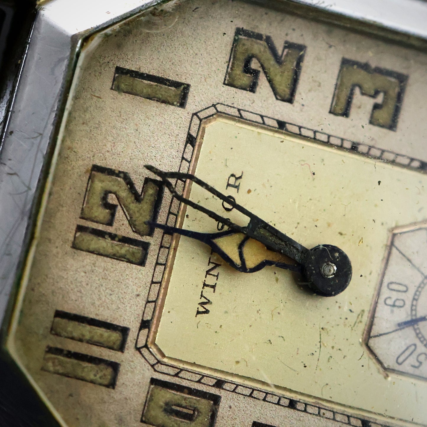 Windsor Art Deco Octagonal Dress Watch | Silver Tone | Sub-Seconds