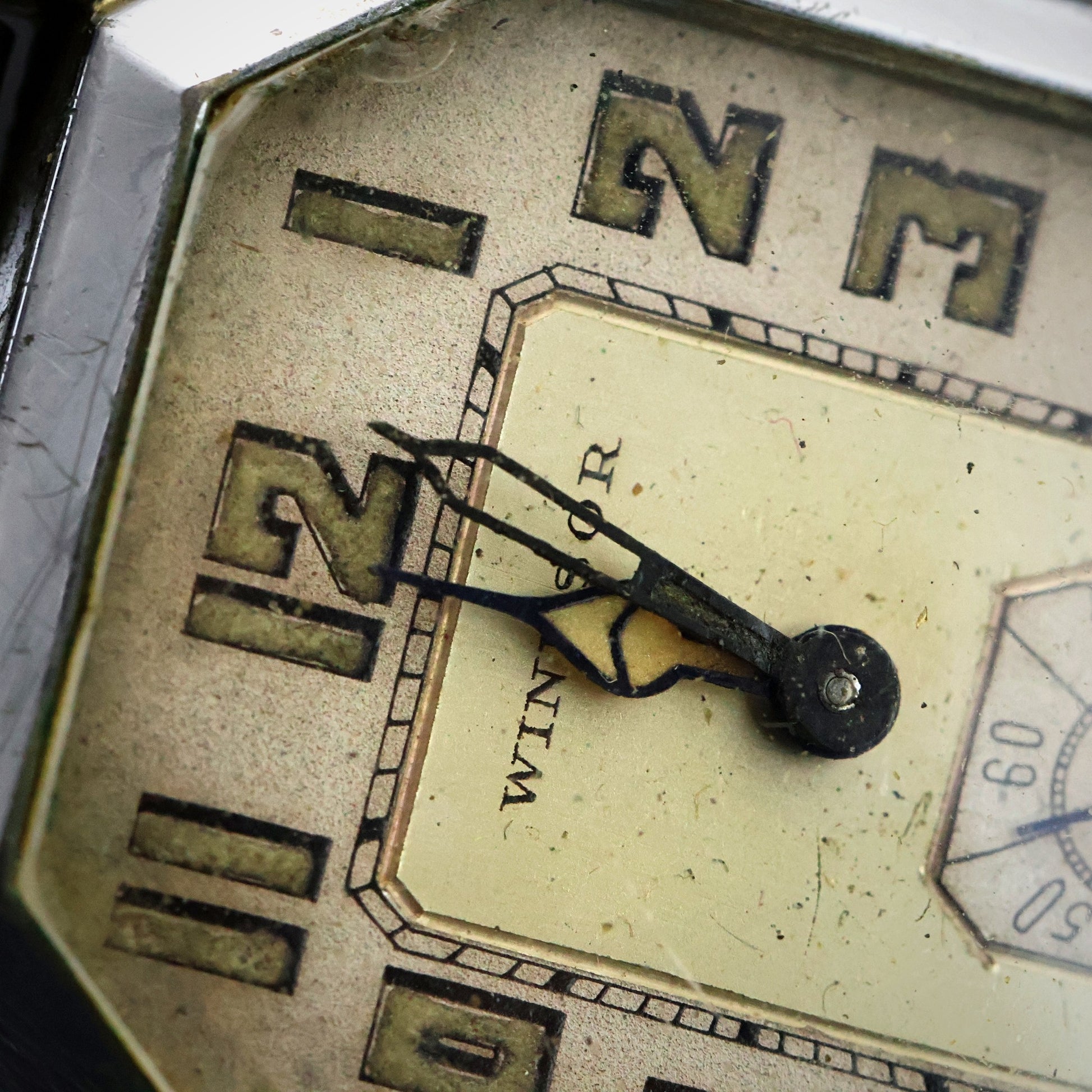 Windsor Art Deco Octagonal Dress Watch | Silver Tone | Sub-Seconds