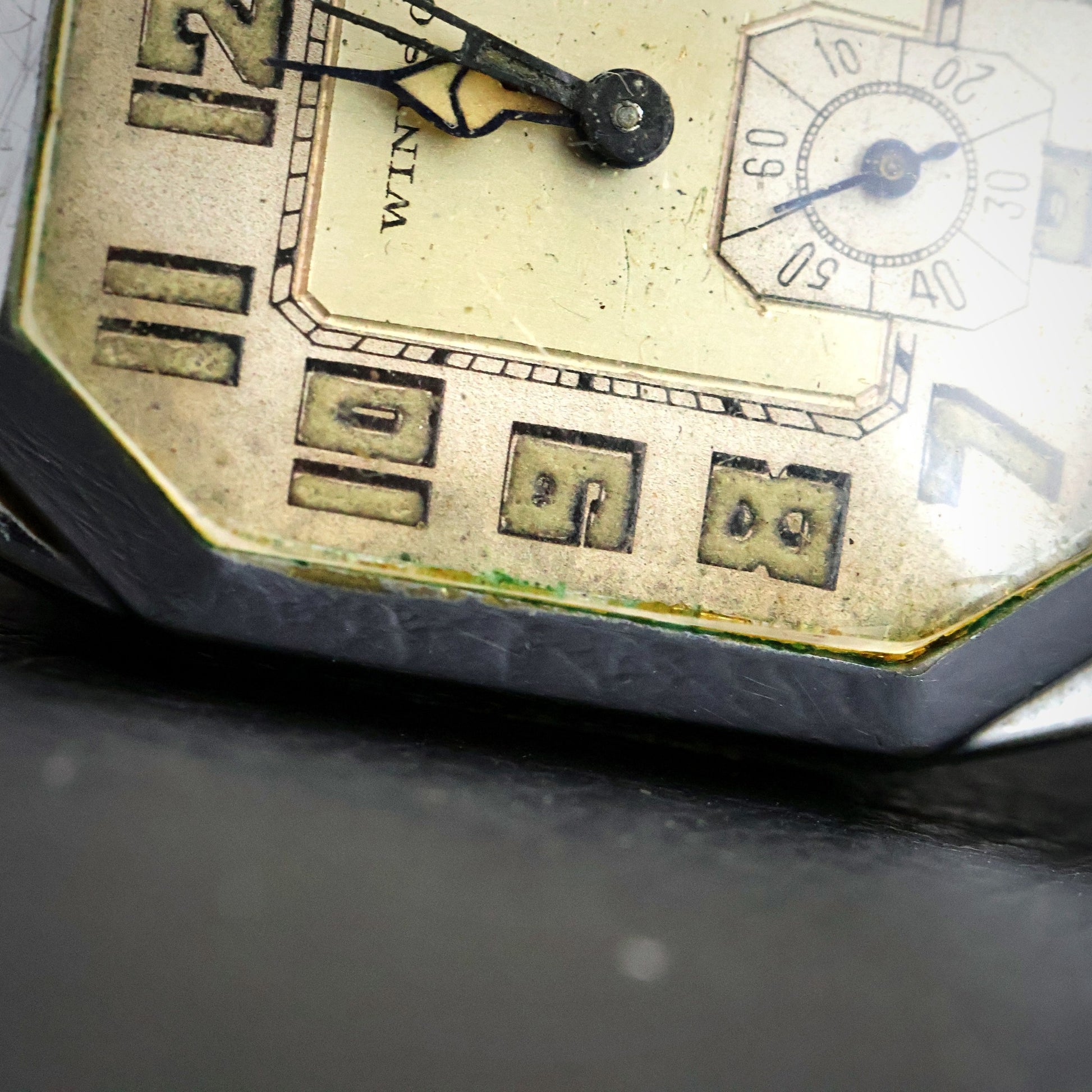Windsor Art Deco Octagonal Dress Watch | Silver Tone | Sub-Seconds