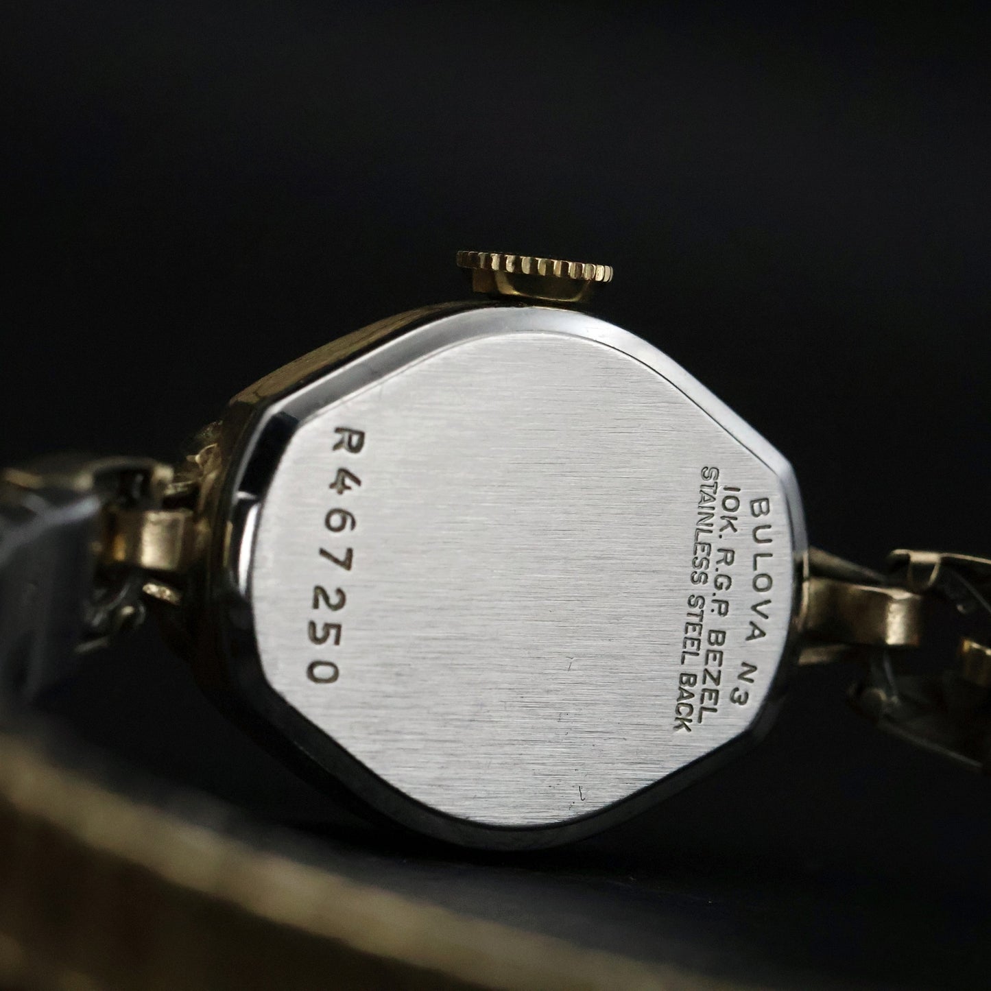 Bulova Ladies Vintage Tonneau | Cream Dial | Gold Expansion