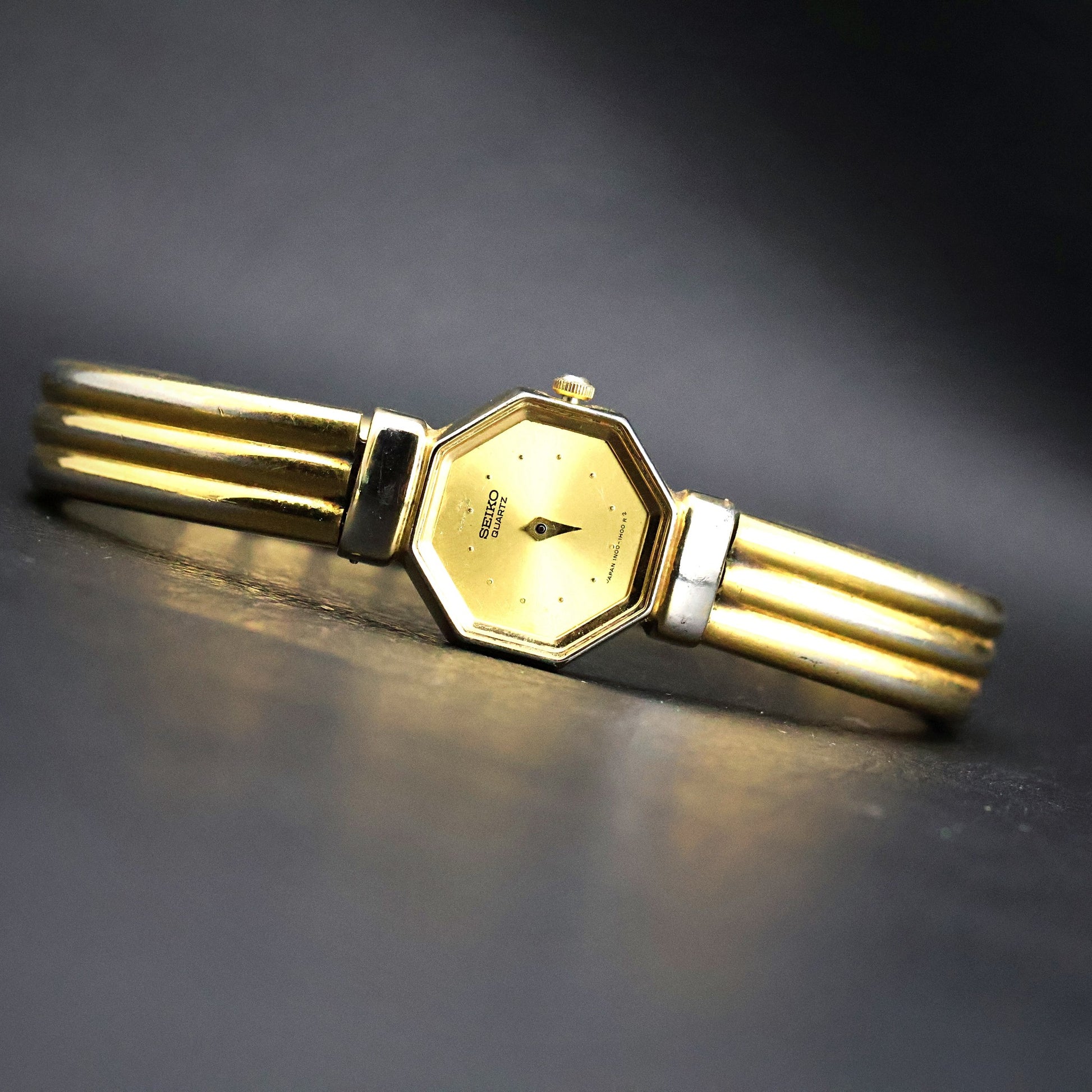 Seiko Ladies Quartz Octagonal | Two-Tone | Champagne Dial