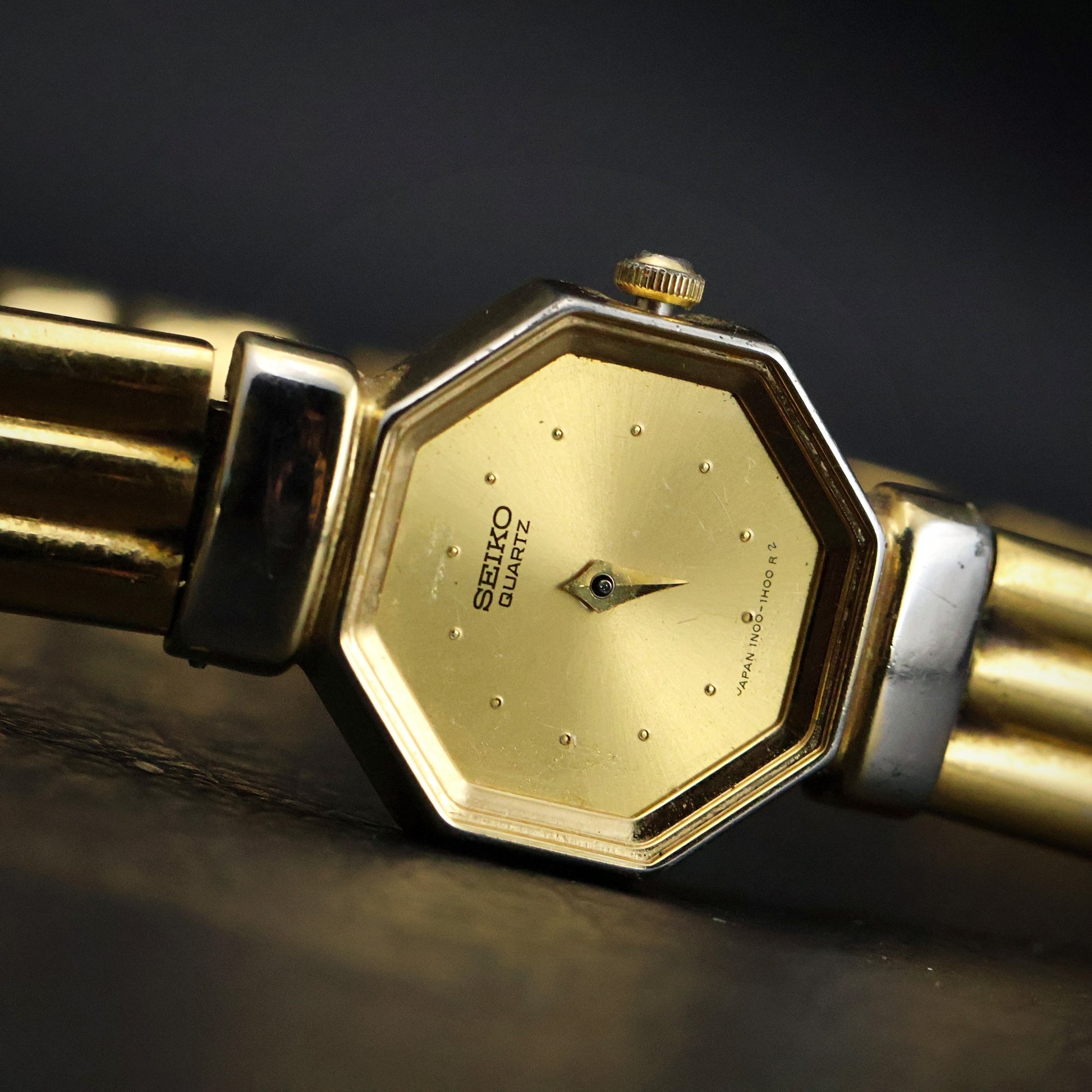 Seiko Ladies Quartz Octagonal | Two-Tone | Champagne Dial