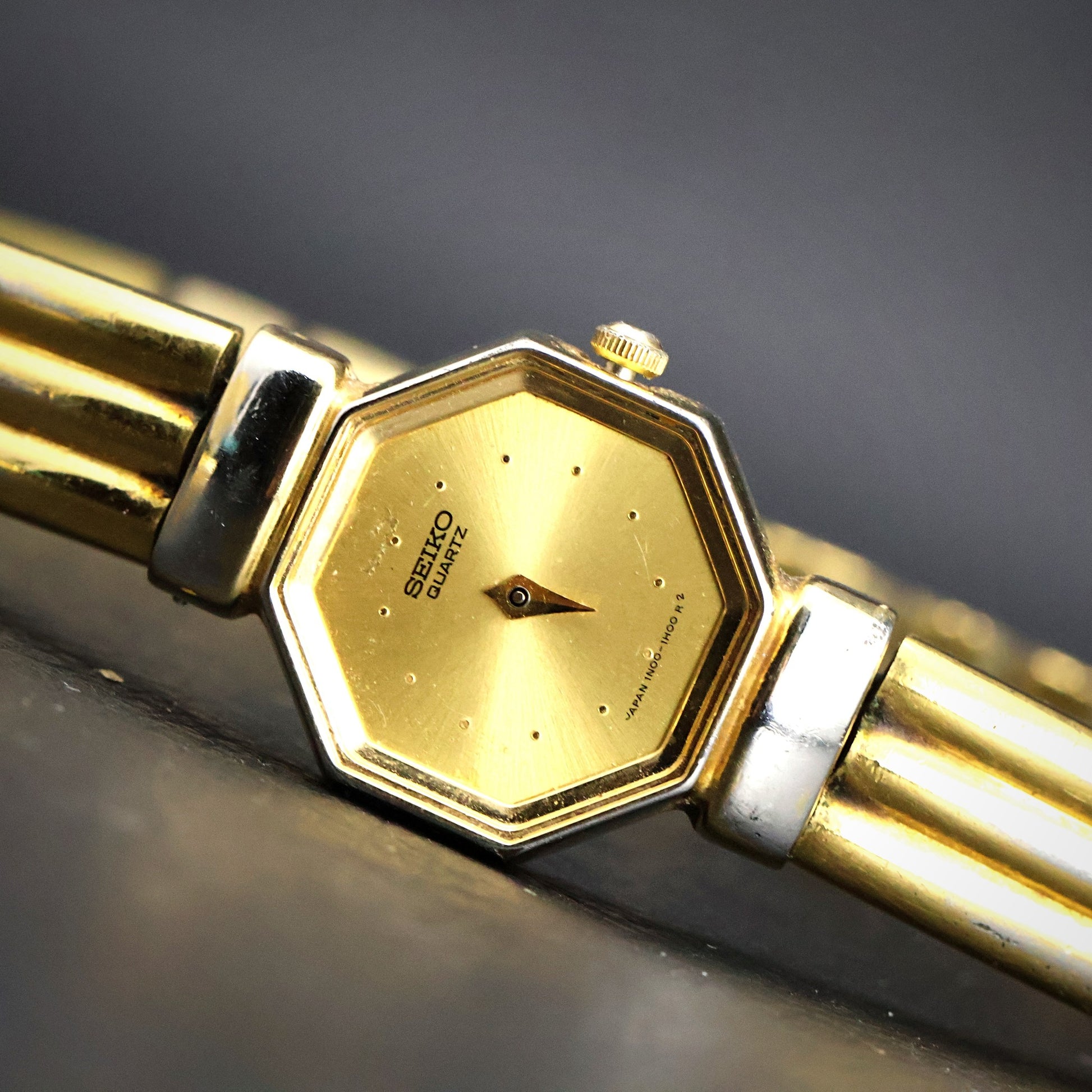 Seiko Ladies Quartz Octagonal | Two-Tone | Champagne Dial