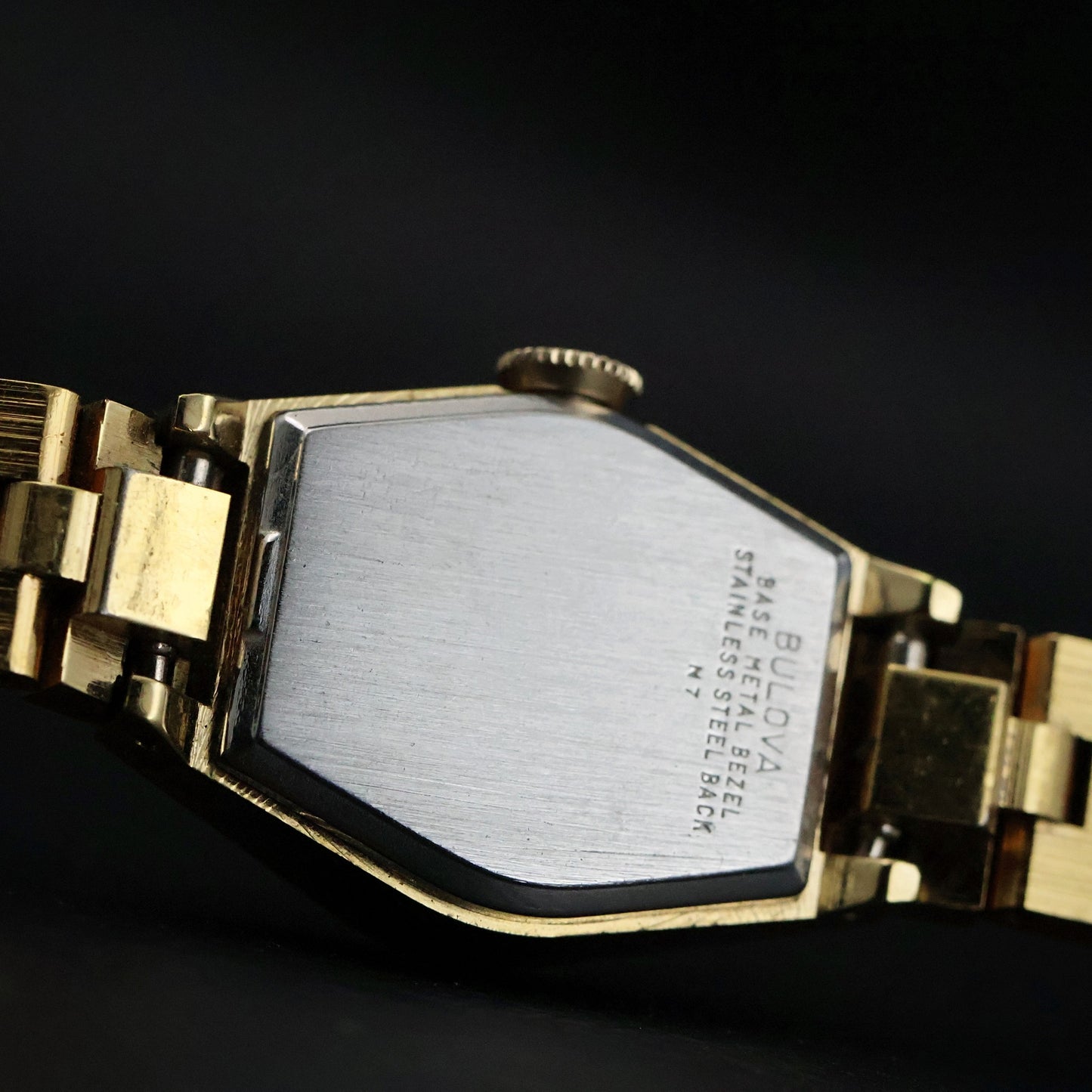 Vintage Ladies Octagonal Dress Watch | Gold Tone | Brown Dial