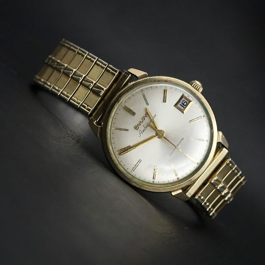 Bulova Automatic Dress Watch | Gold Round | Date
