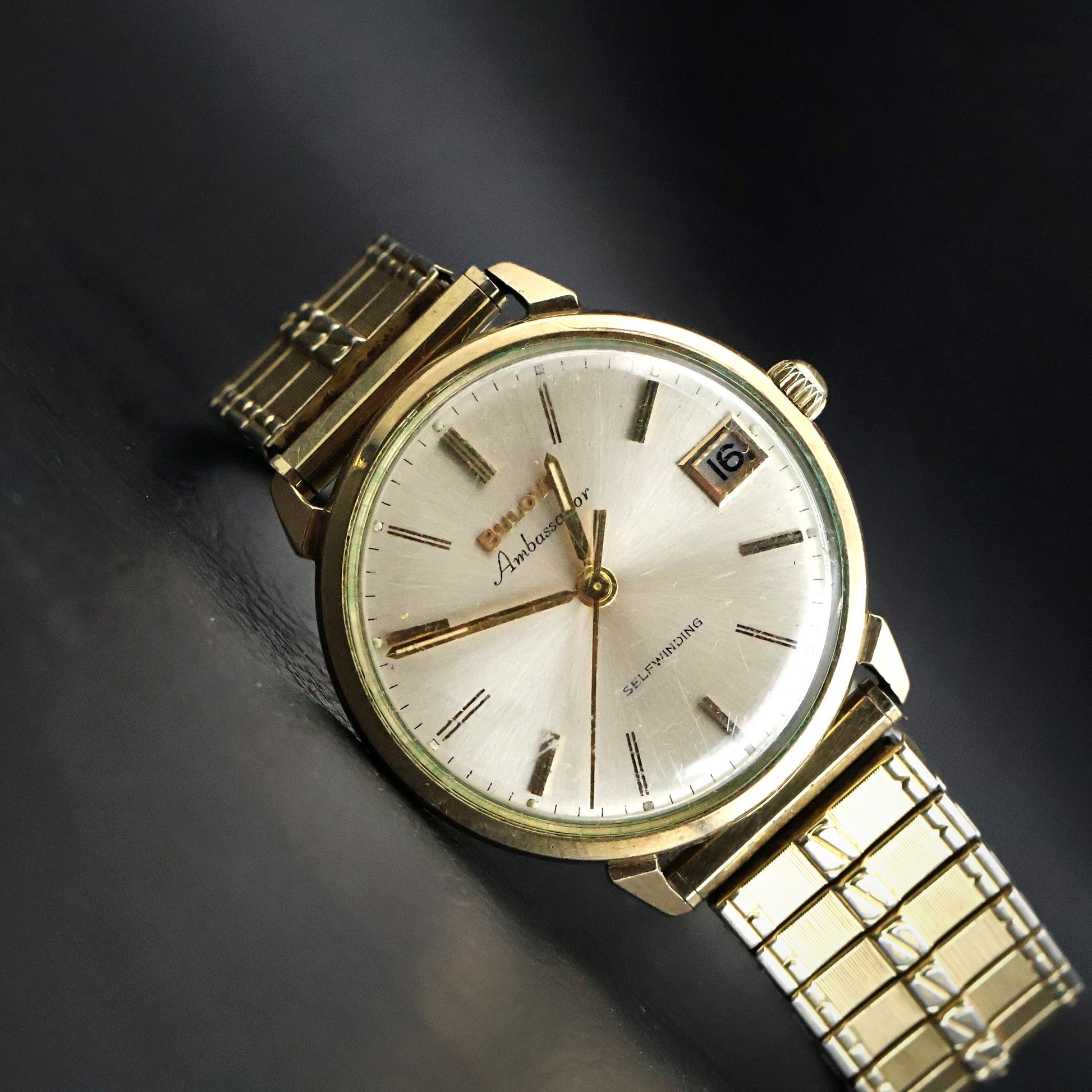 Bulova Automatic Dress Watch | Gold Round | Date