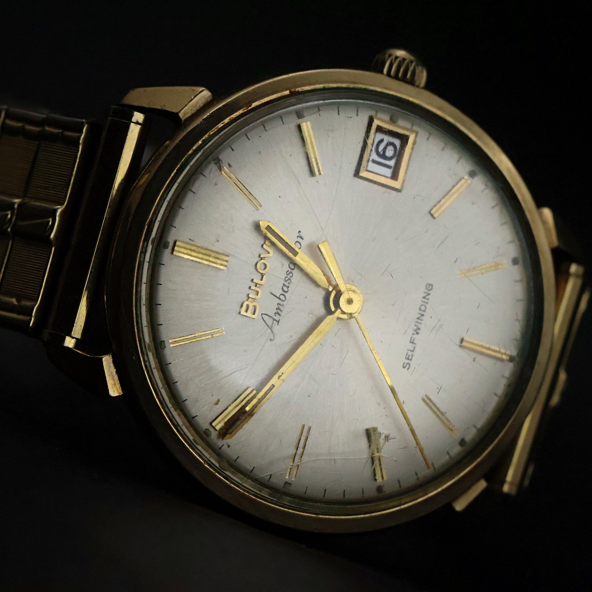 Bulova Automatic Dress Watch | Gold Round | Date
