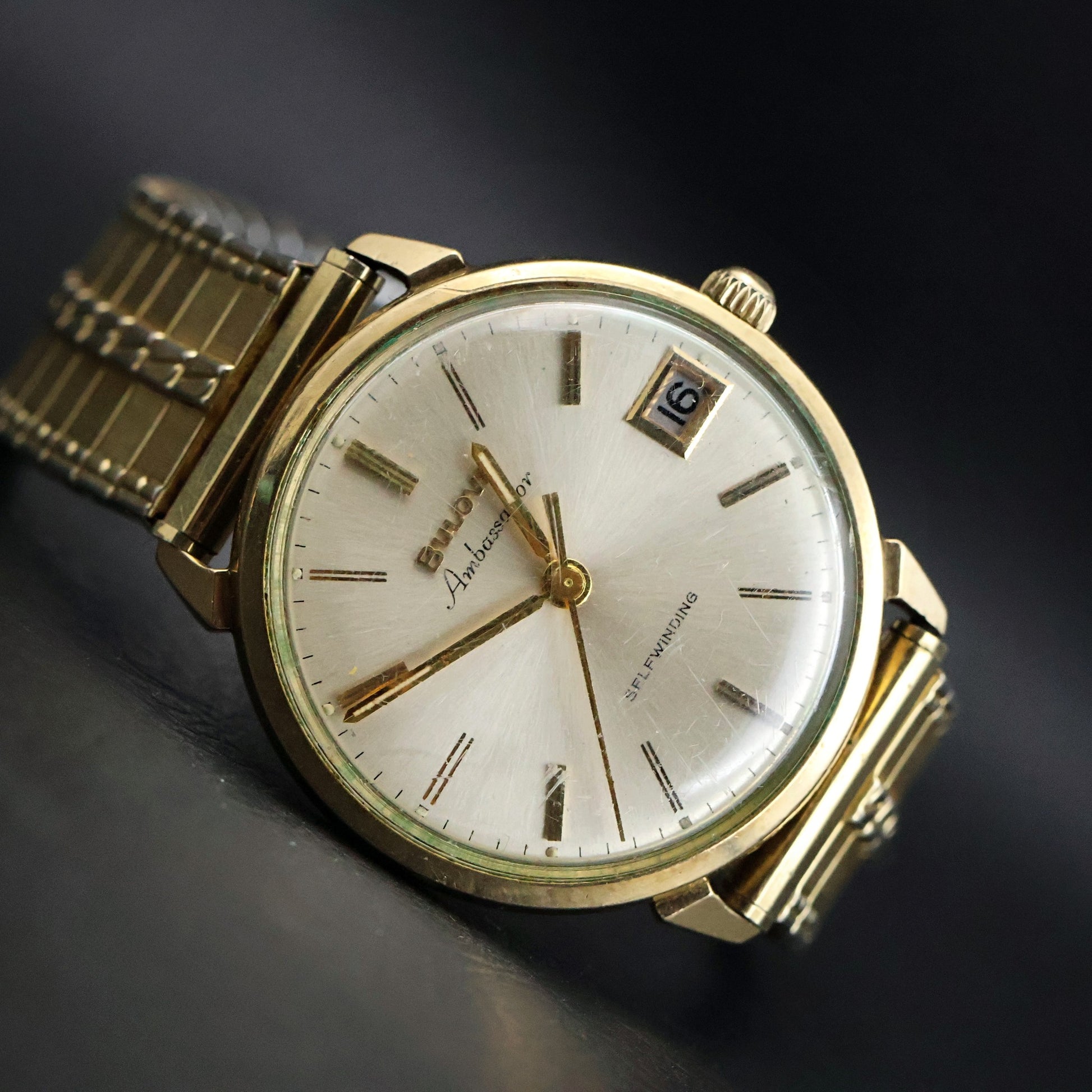 Bulova Automatic Dress Watch | Gold Round | Date
