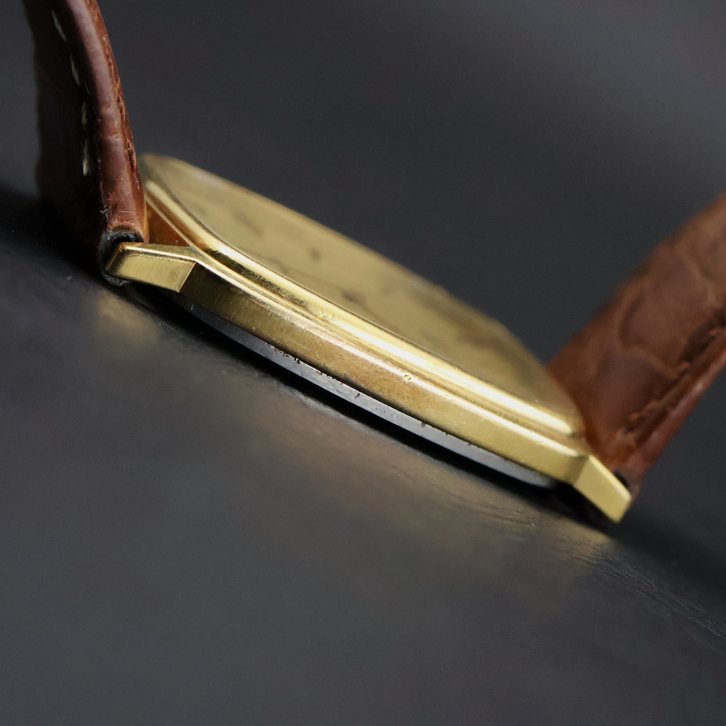 Omega De Ville Quartz | Gold Plated Tonneau | Gold Dial