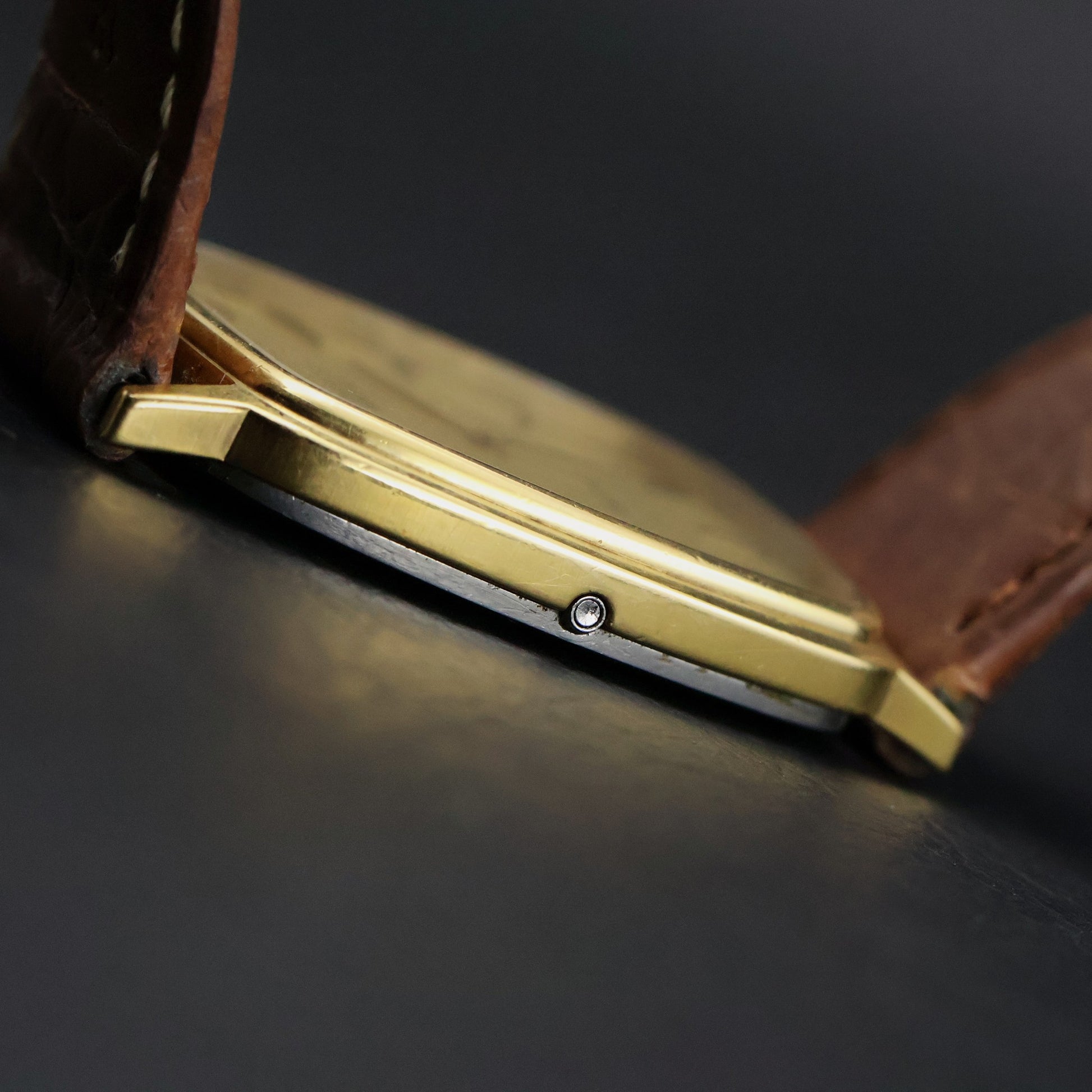 Omega De Ville Quartz | Gold Plated Tonneau | Gold Dial
