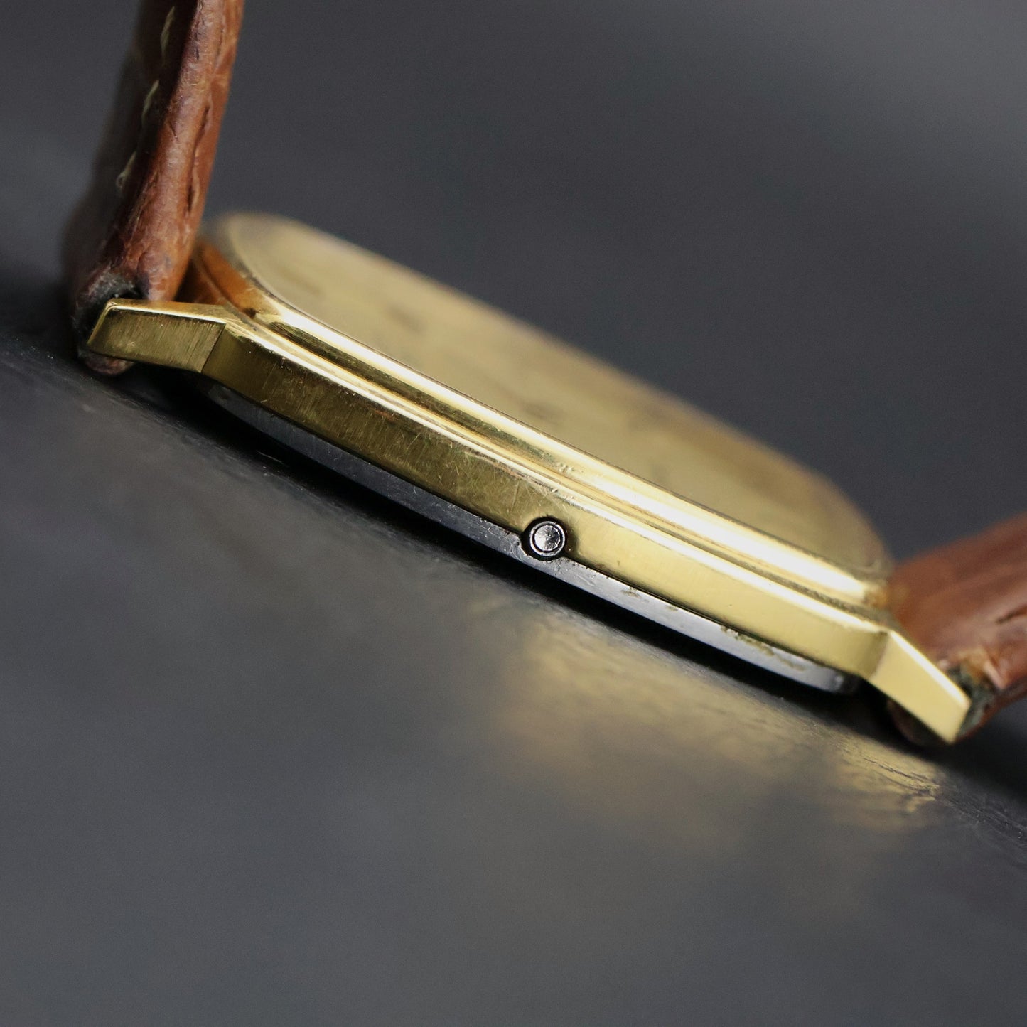 Omega De Ville Quartz | Gold Plated Tonneau | Gold Dial