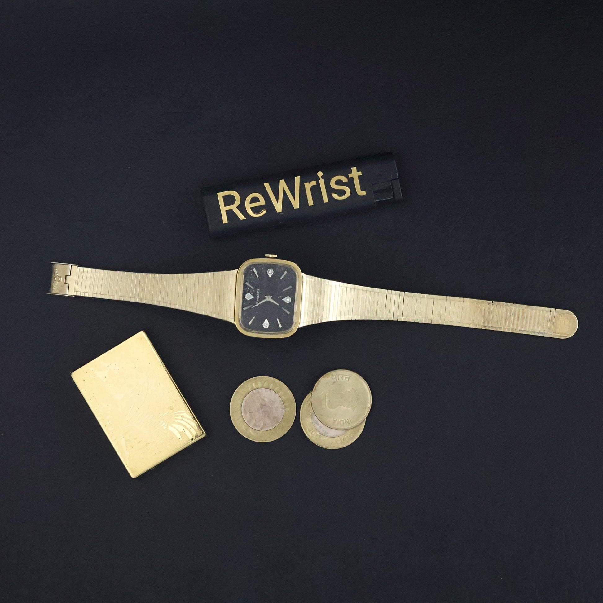 Longines Aventurine Dial | Diamond Markers | Gold Tonneau