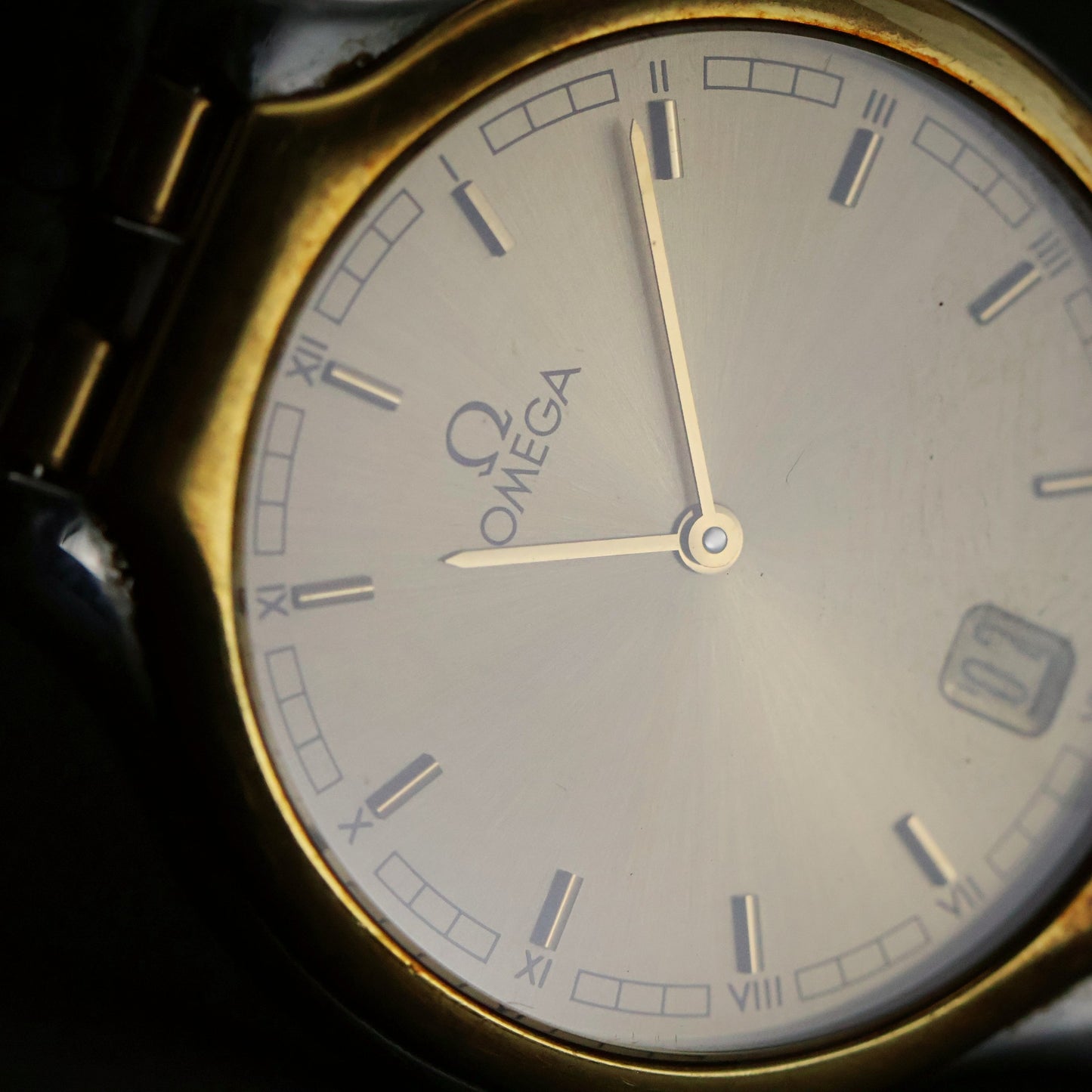 Omega De Ville Quartz | Two-Tone Steel/Gold | Champagne Roman Dial | Date
