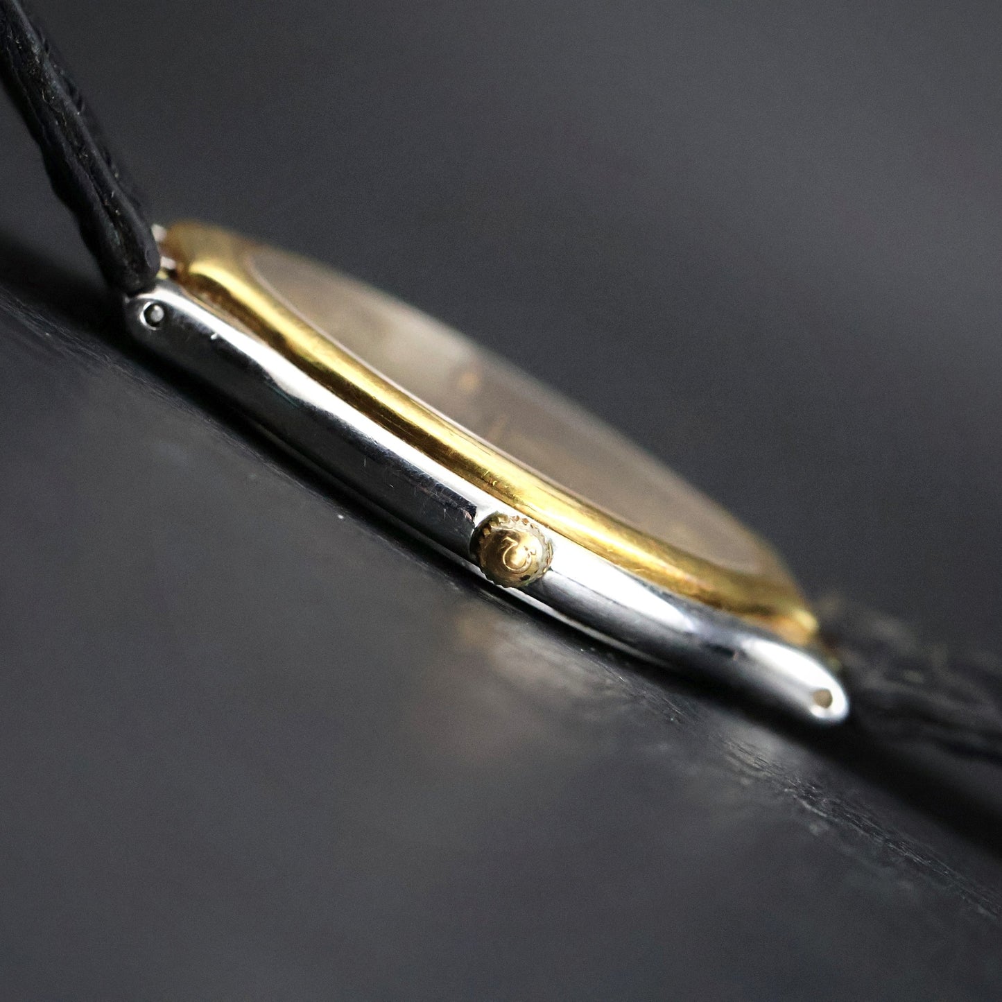 Omega De Ville Quartz | Two-Tone Steel/Gold | Champagne Roman Dial | Date