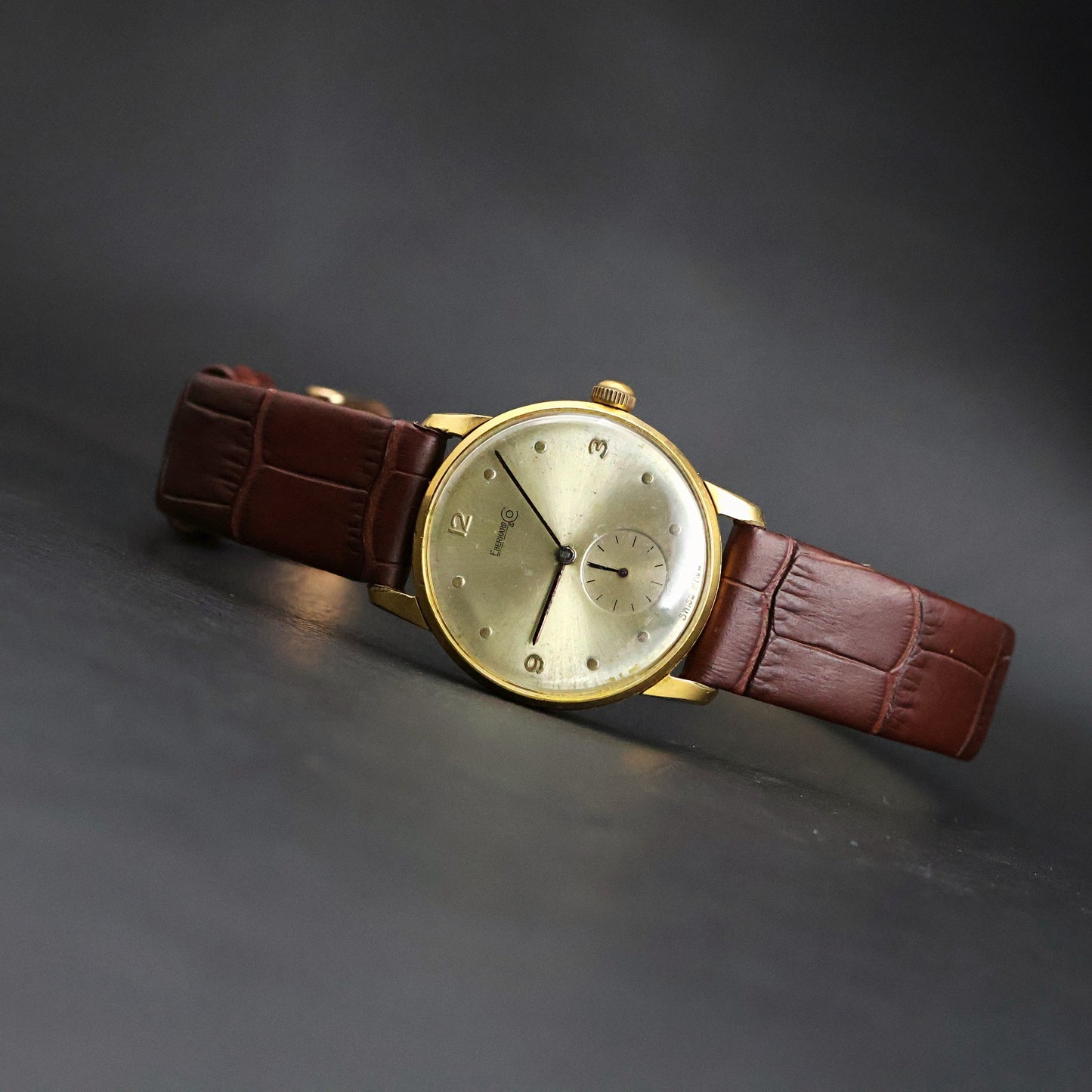 Eberhard & Co. Vintage Oversize Dress Watch | Gold Plated | Sub-Seconds | 1950s