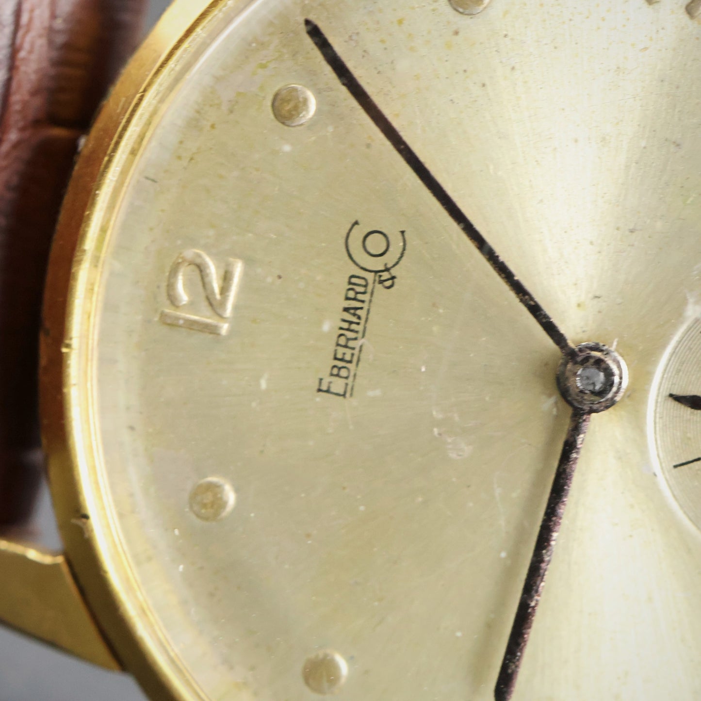 Eberhard & Co. Vintage Oversize Dress Watch | Gold Plated | Sub-Seconds | 1950s