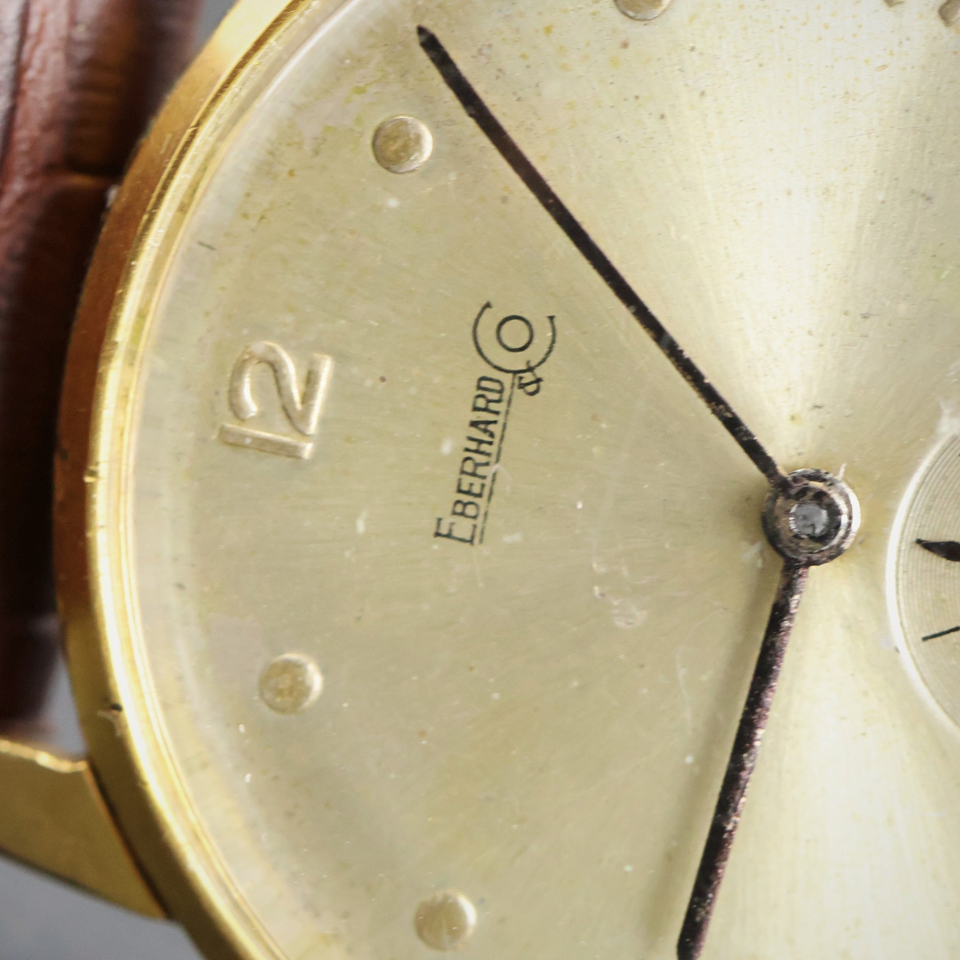 Eberhard & Co. Vintage Oversize Dress Watch | Gold Plated | Sub-Seconds | 1950s