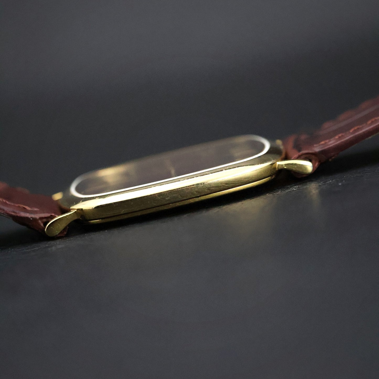 Omega De Ville | Gold Plated Cushion | Rare Burgundy Fume Dial | Quartz
