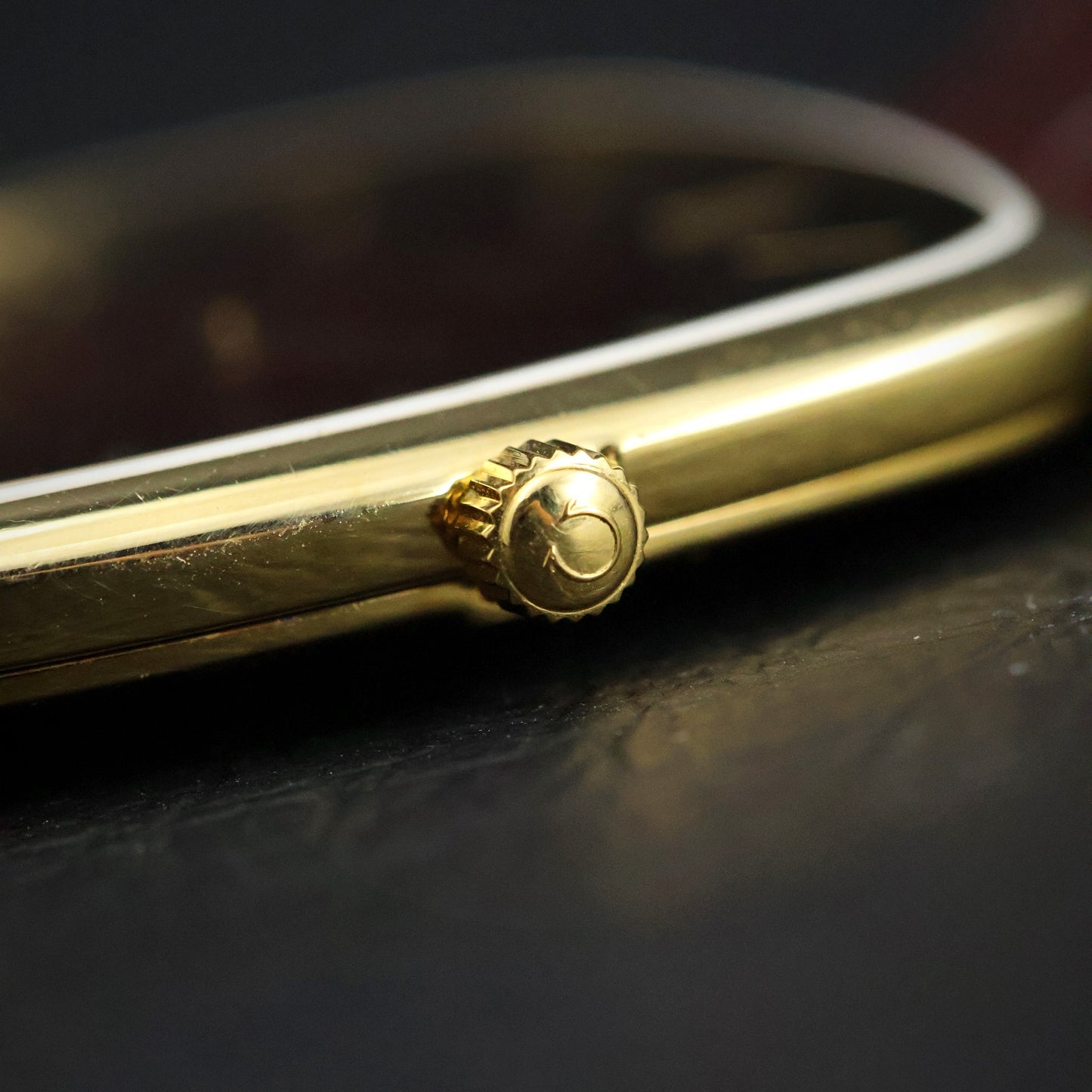 Omega De Ville | Gold Plated Cushion | Rare Burgundy Fume Dial | Quartz