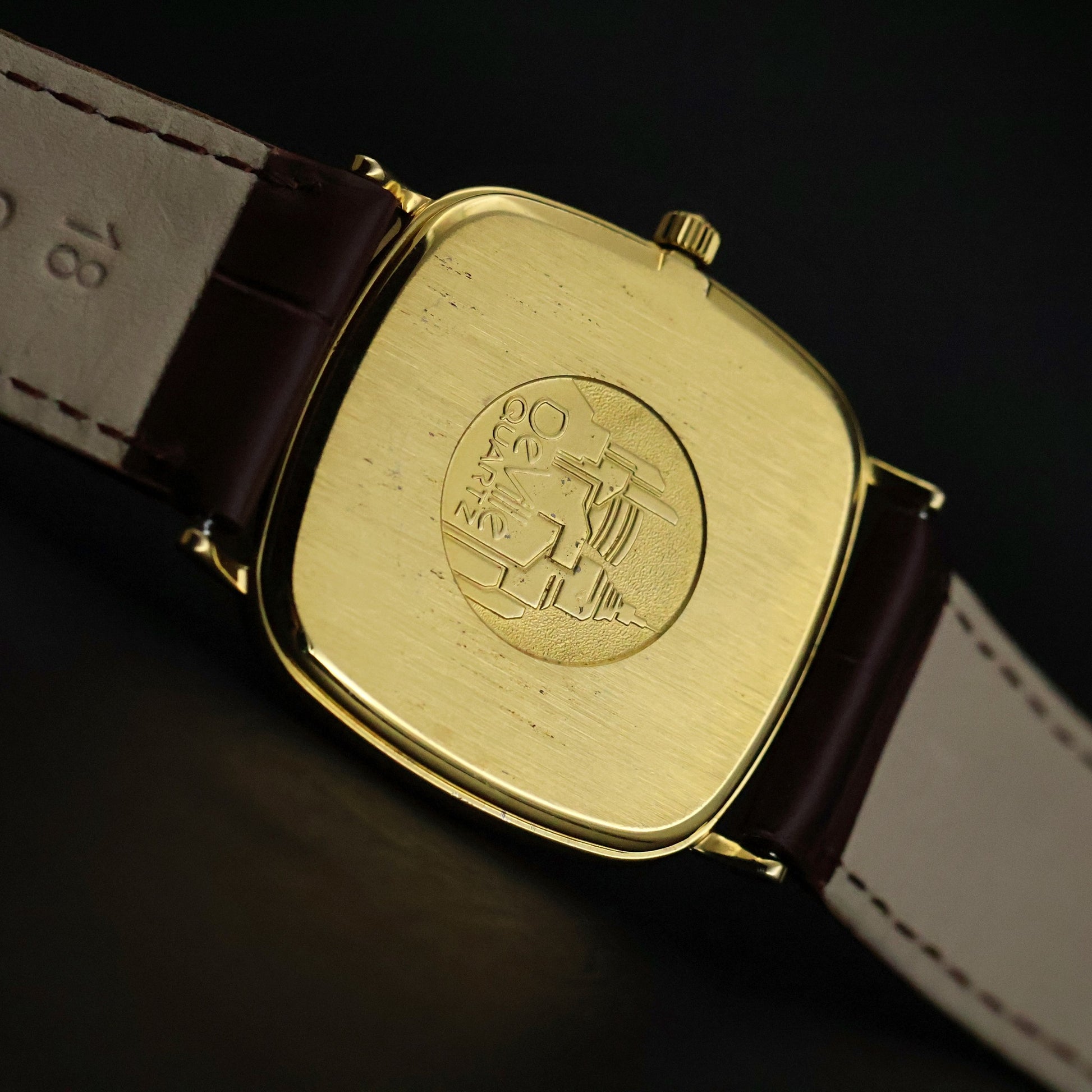 Omega De Ville | Gold Plated Cushion | Rare Burgundy Fume Dial | Quartz