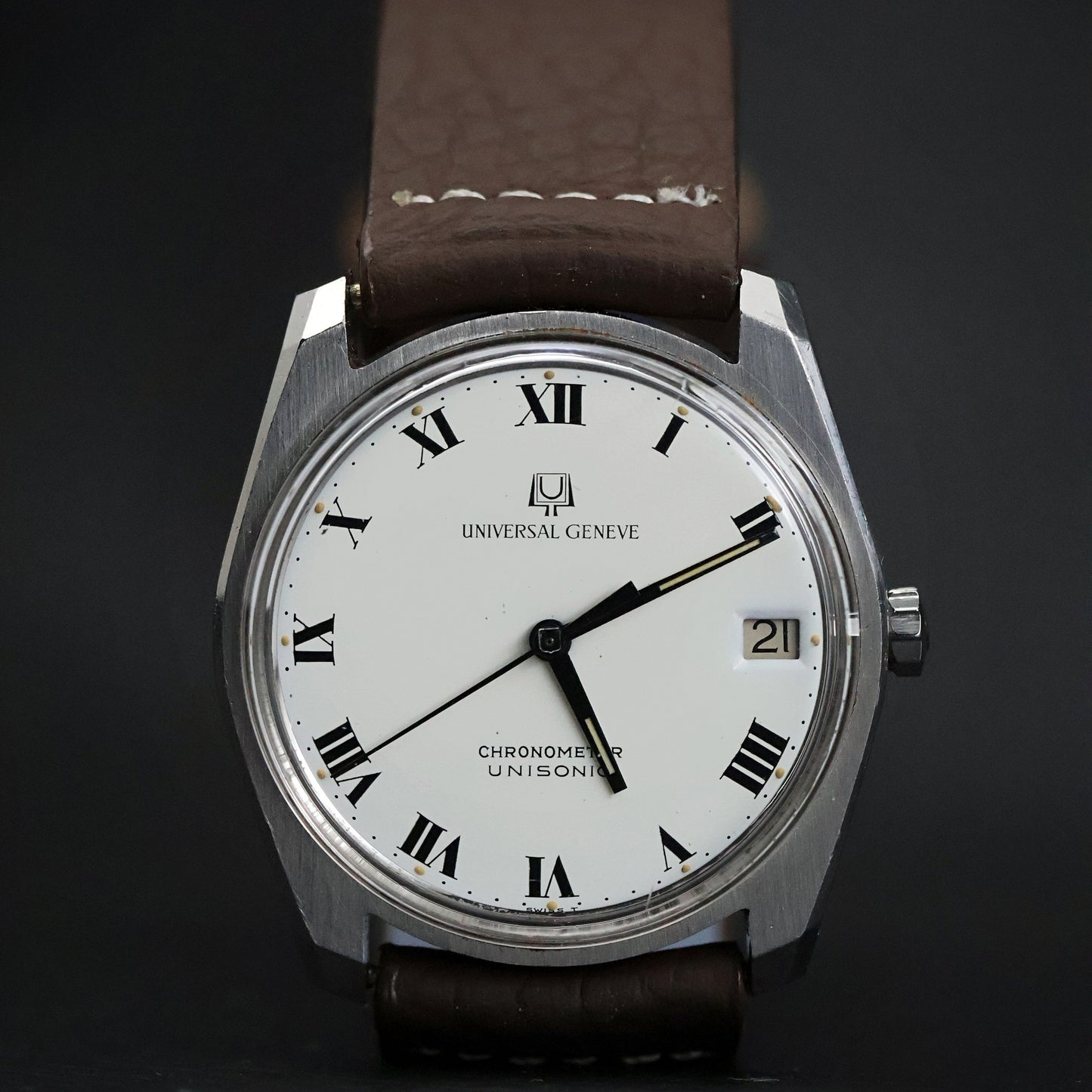 Universal Genève Unisonic Chronometer | Tuning Fork | Steel Tonneau | 1970s