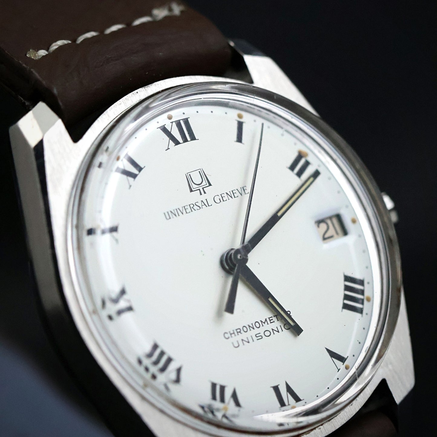 Universal Genève Unisonic Chronometer | Tuning Fork | Steel Tonneau | 1970s