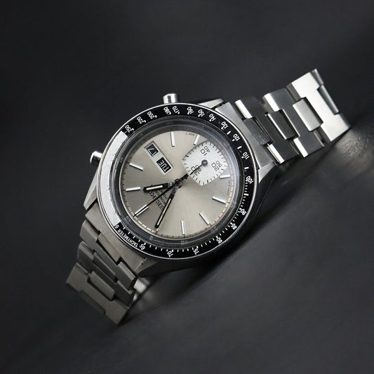 Seiko 6139 Chronograph Automatic | Silver Dial | Tachymeter Bezel | Day-Date | 1970s
