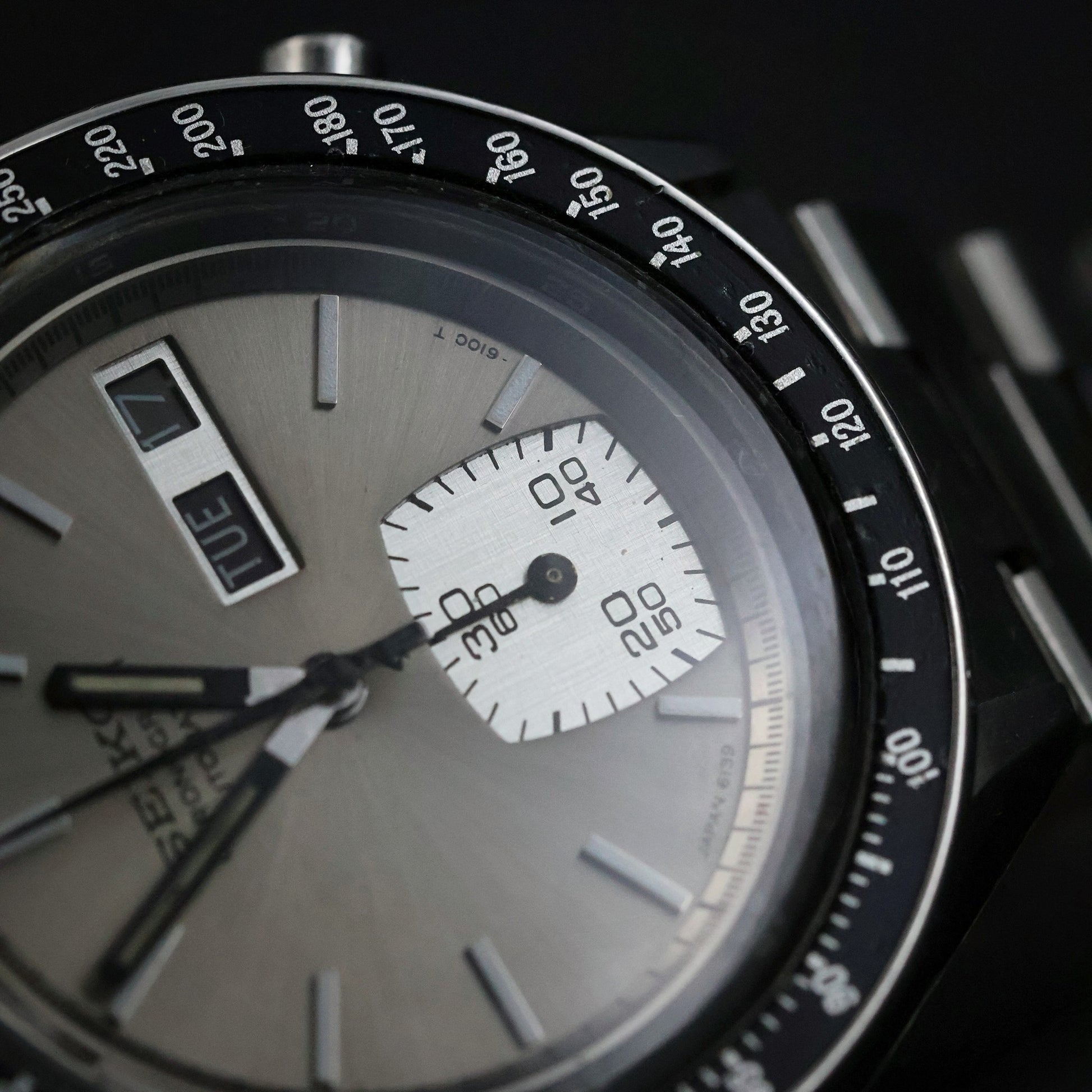 Seiko 6139 Chronograph Automatic | Silver Dial | Tachymeter Bezel | Day-Date | 1970s