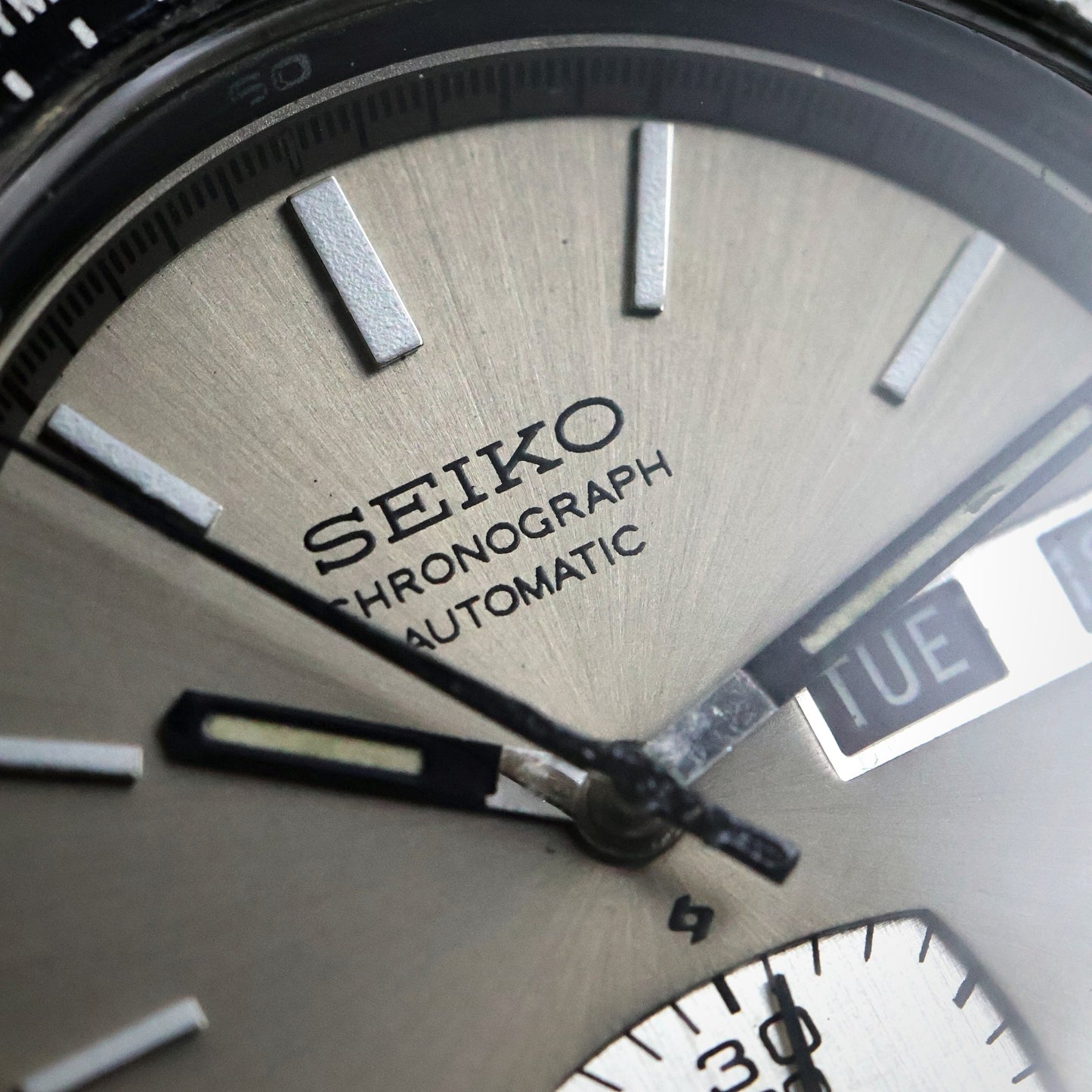 Seiko 6139 Chronograph Automatic | Silver Dial | Tachymeter Bezel | Day-Date | 1970s