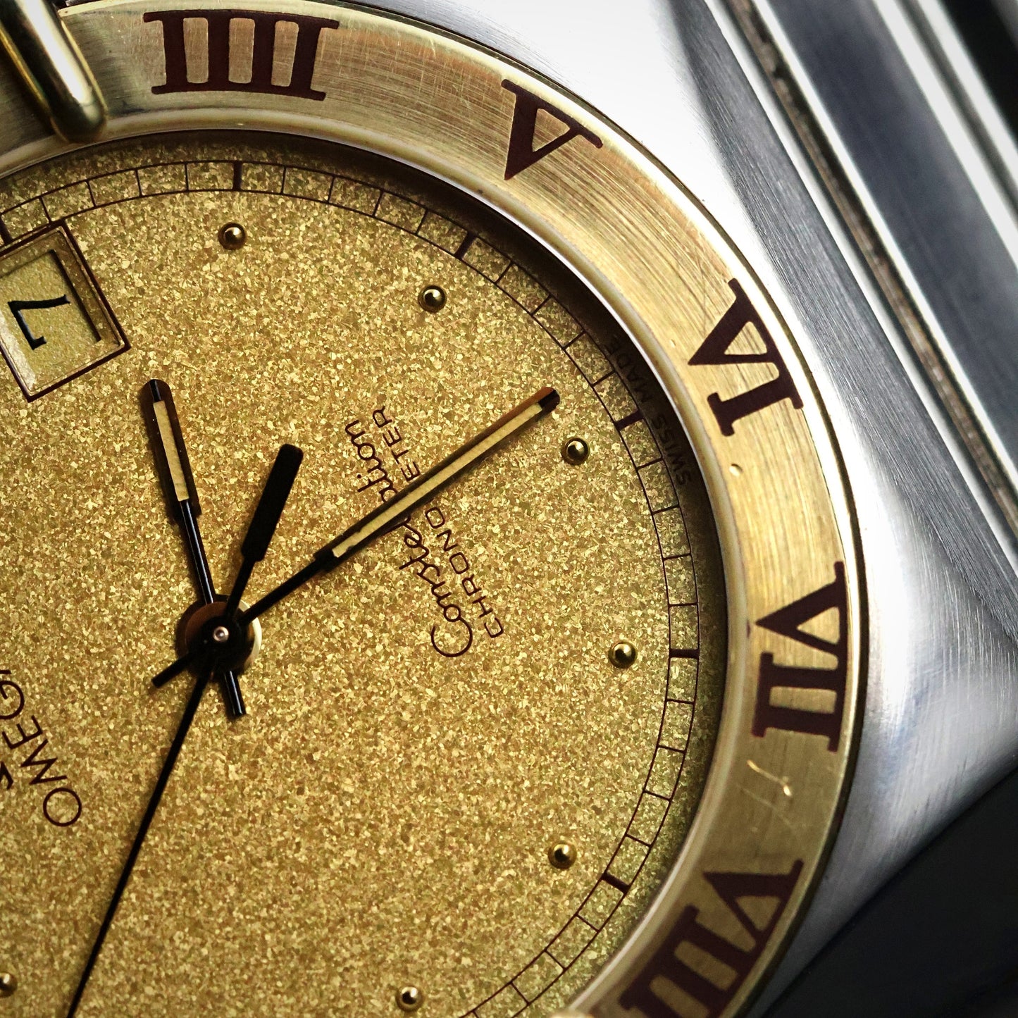 Omega Constellation Manhattan | Two-Tone Steel/Gold | Champagne Textured Dial