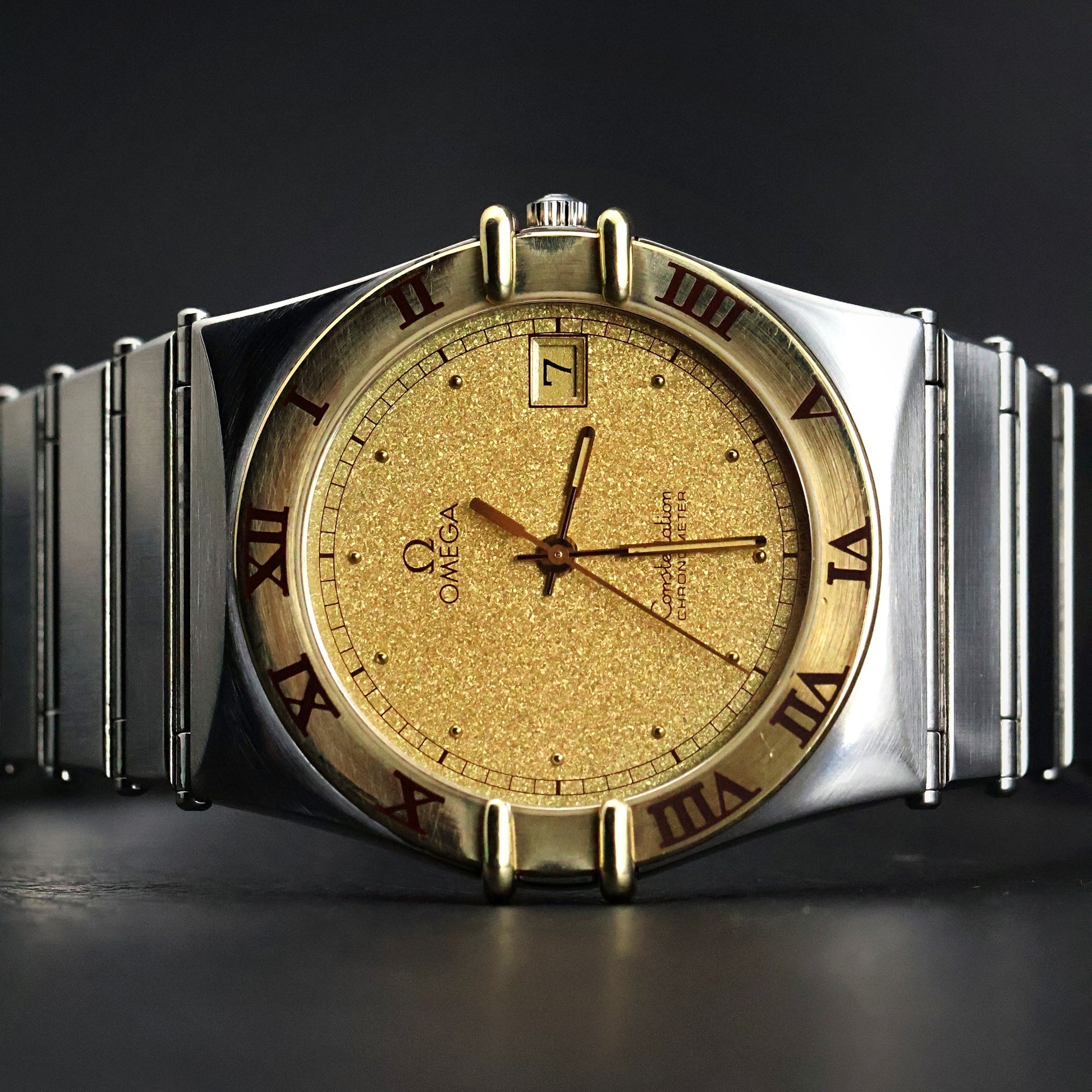 Omega Constellation Manhattan | Two-Tone Steel/Gold | Champagne Textured Dial