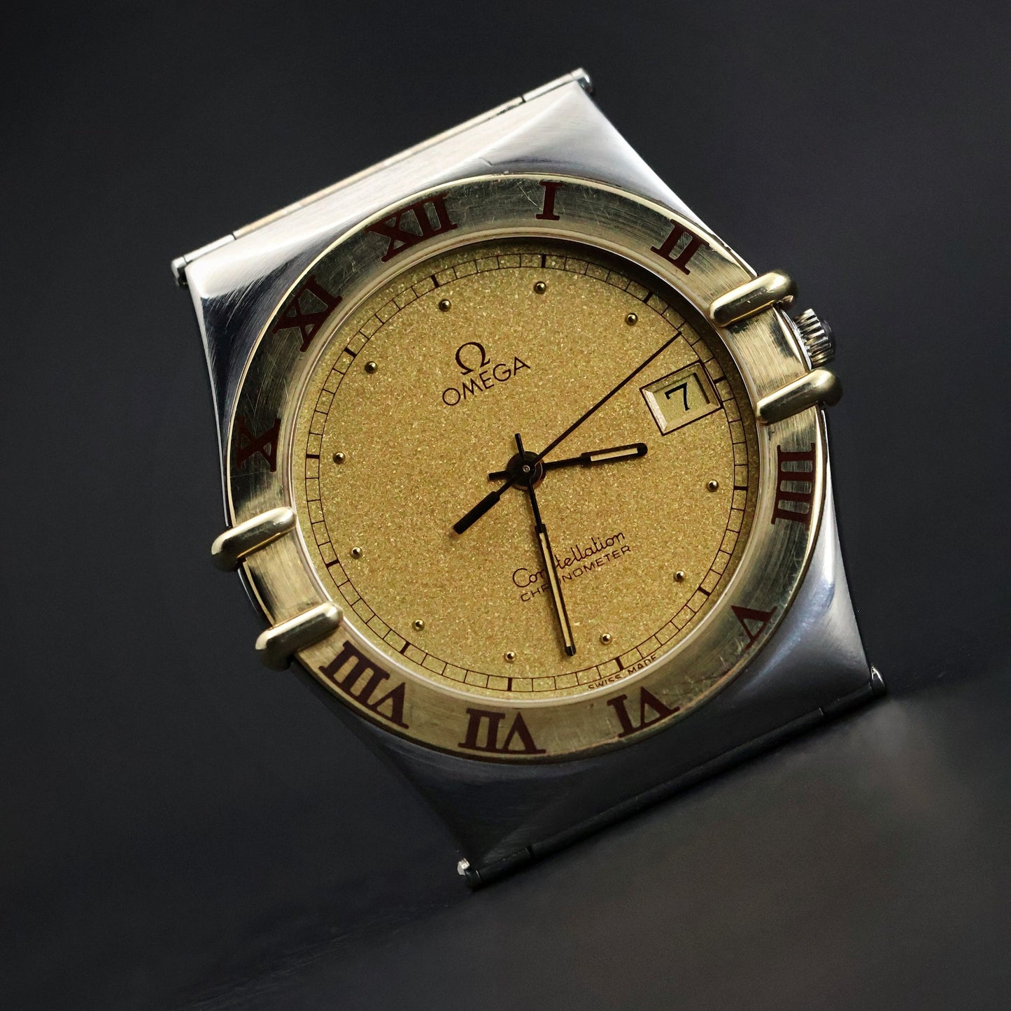 Omega Constellation Manhattan | Two-Tone Steel/Gold | Champagne Textured Dial