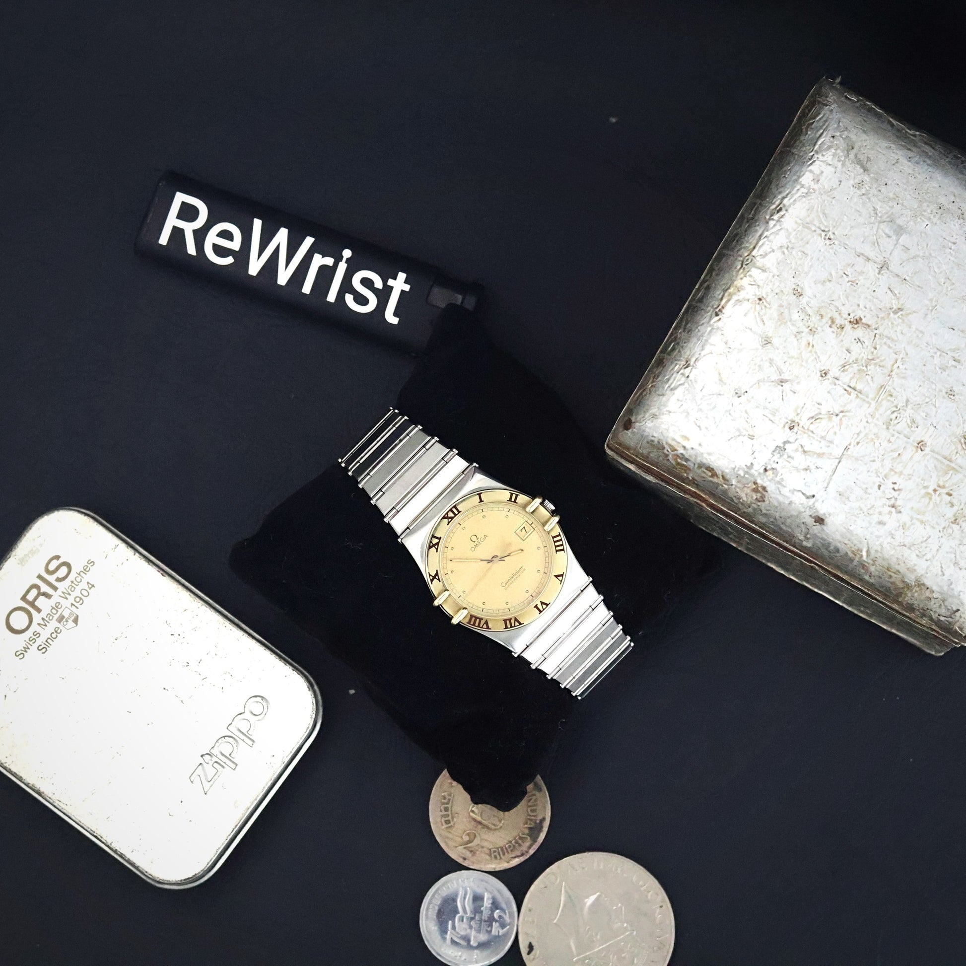 Omega Constellation Manhattan | Two-Tone Steel/Gold | Champagne Textured Dial | Chronometer