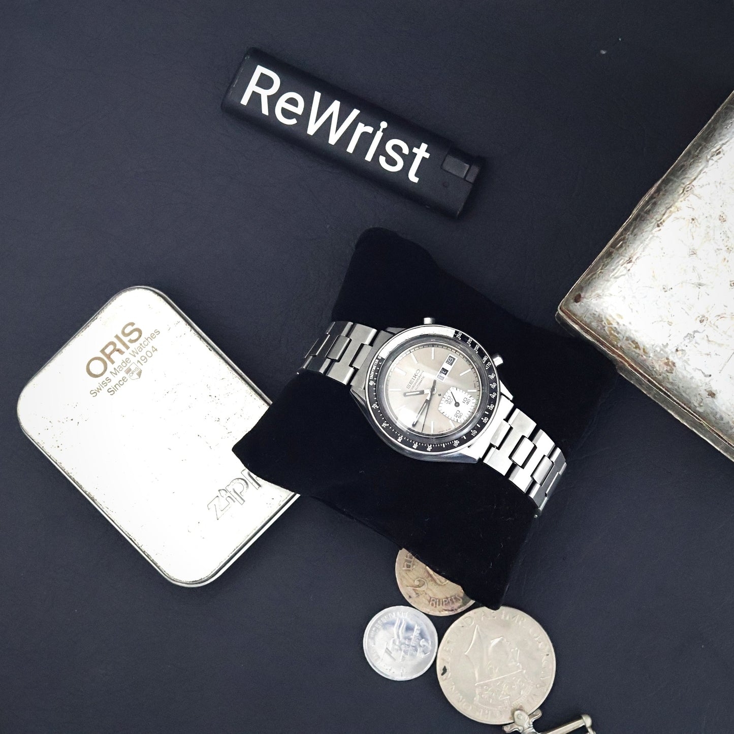 Seiko 6139 Chronograph Automatic | Silver Dial | Tachymeter Bezel | Day-Date | 1970s