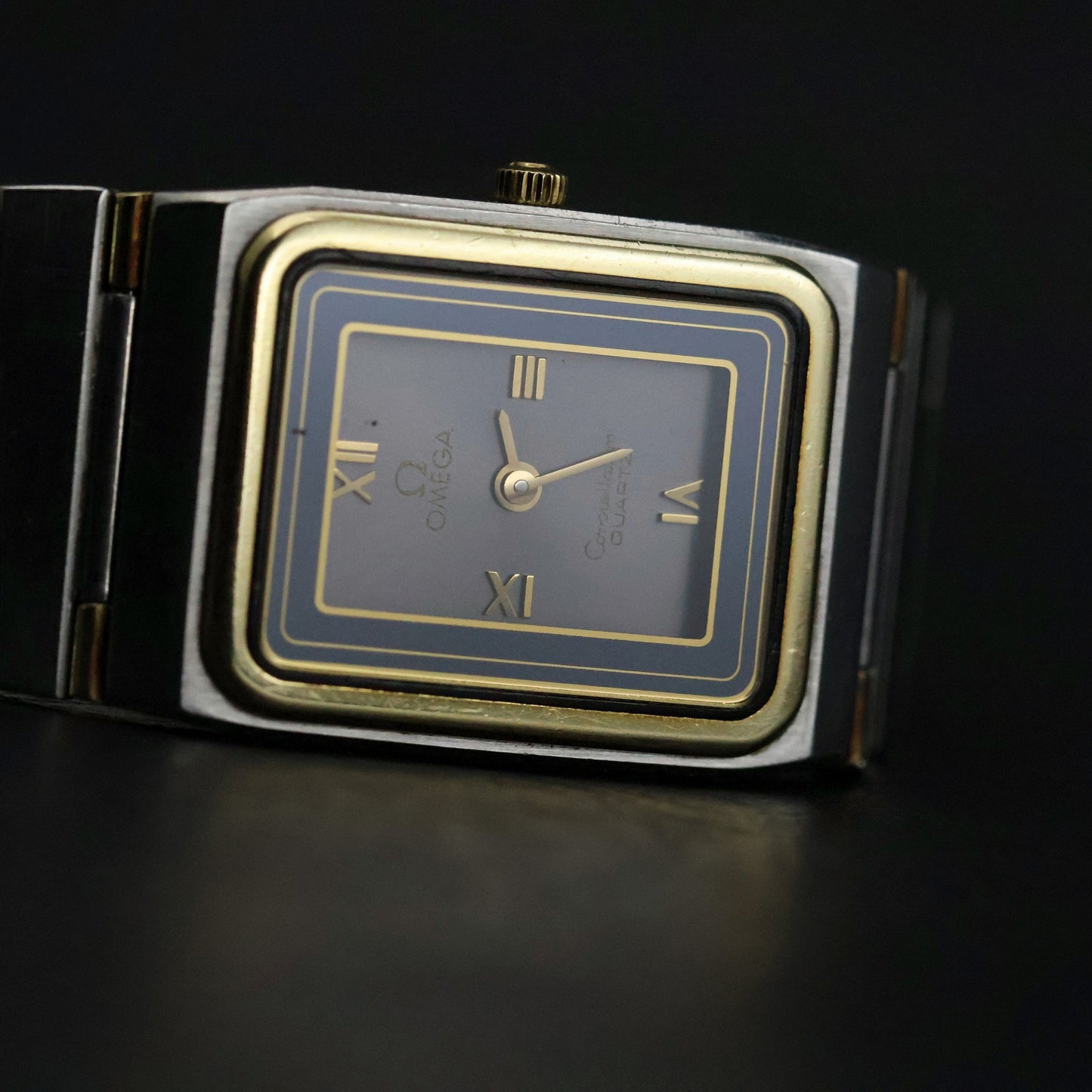 Omega Constellation Quartz Ladies | Two-Tone Steel and Gold | Grey Roman Dial | Ref 6049/010