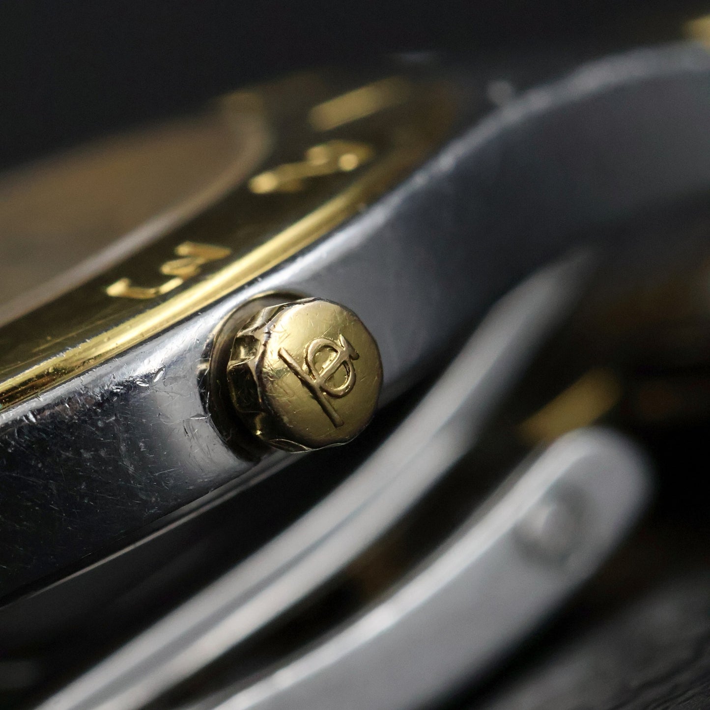 Baume and Mercier Linea Ladies | Two-Tone | Champagne Guilloche Dial | Arabic Bezel | Ref 4113207