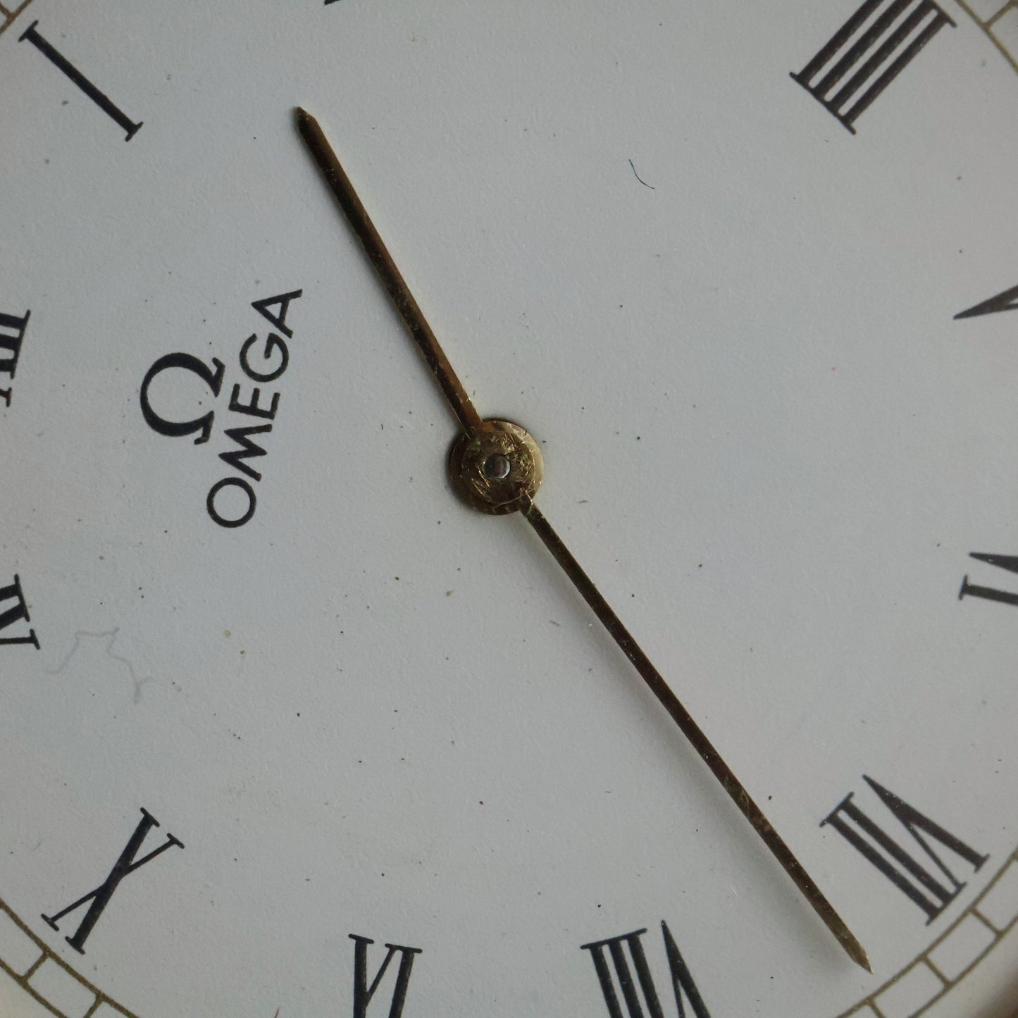 Omega De Ville Dress | Gold Plated | White Roman Dial | Black Braided Leather
