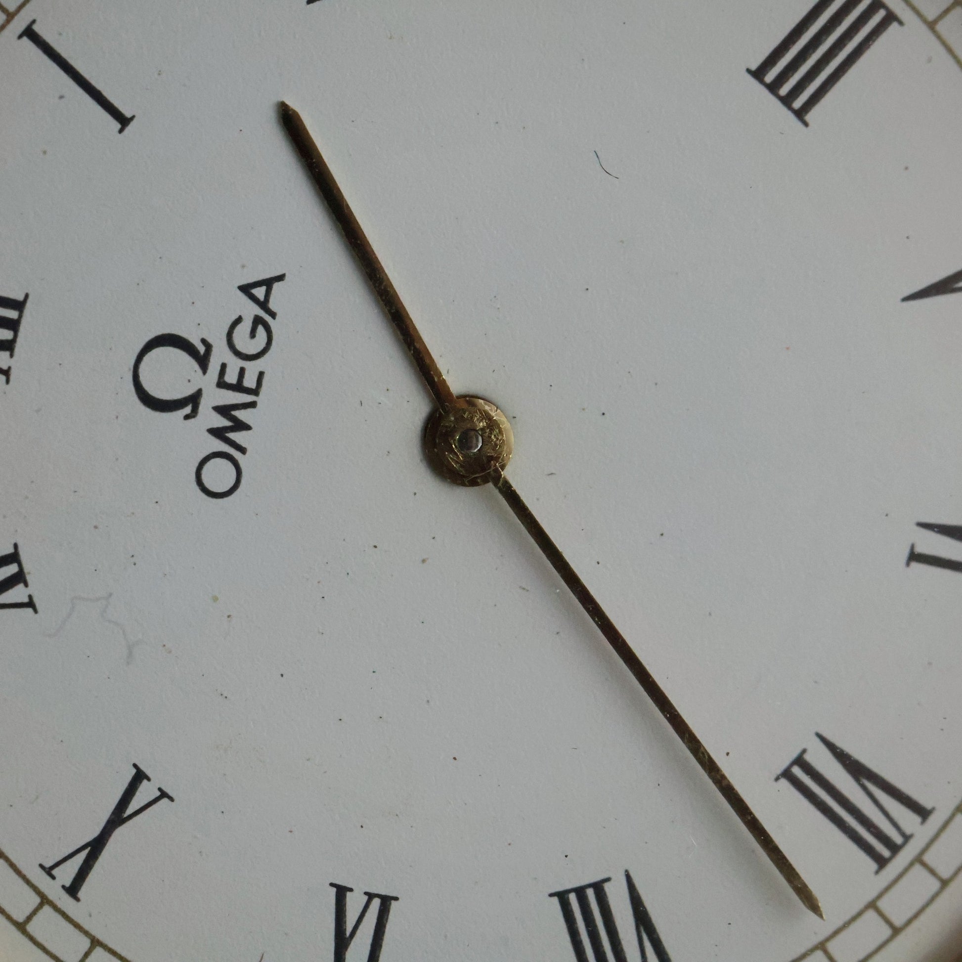 Omega De Ville Dress | Gold Plated | White Roman Dial | Black Braided Leather