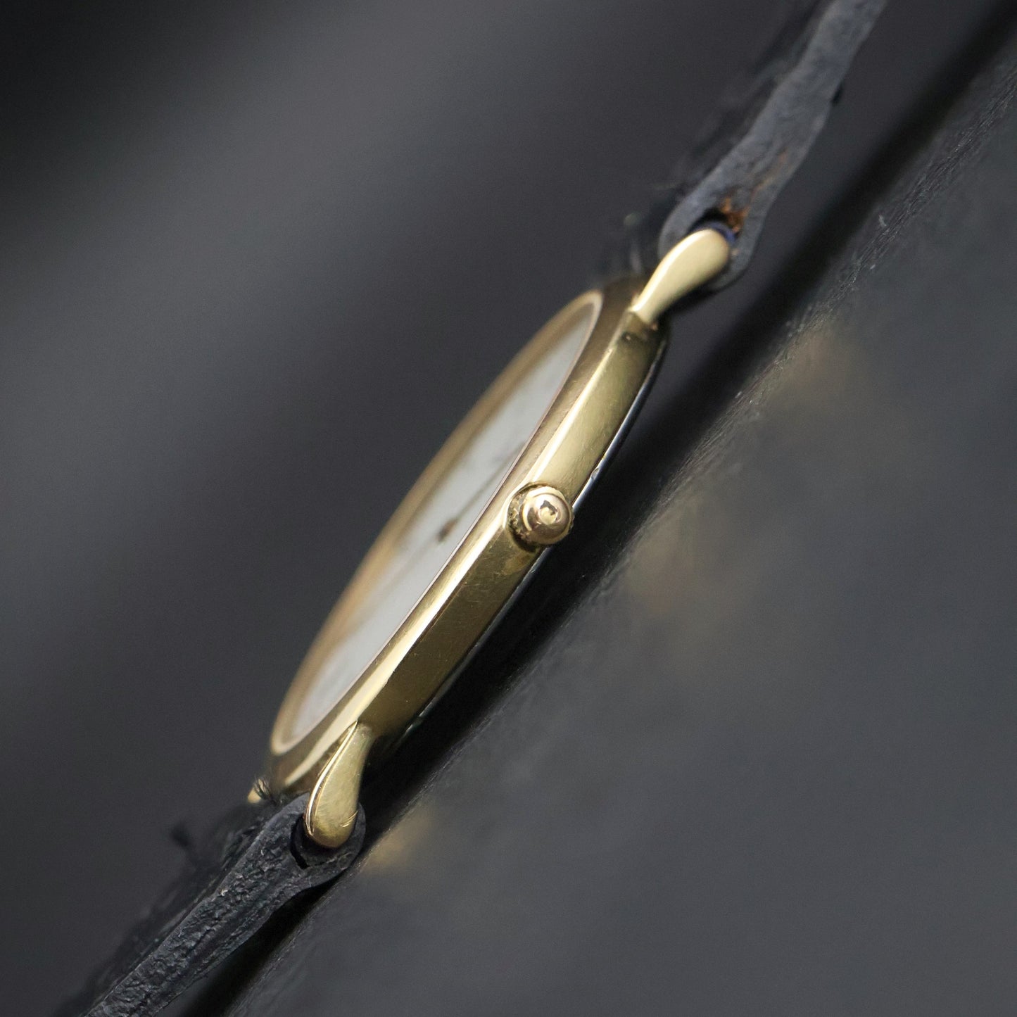 Omega De Ville Dress | Gold Plated | White Roman Dial | Black Braided Leather