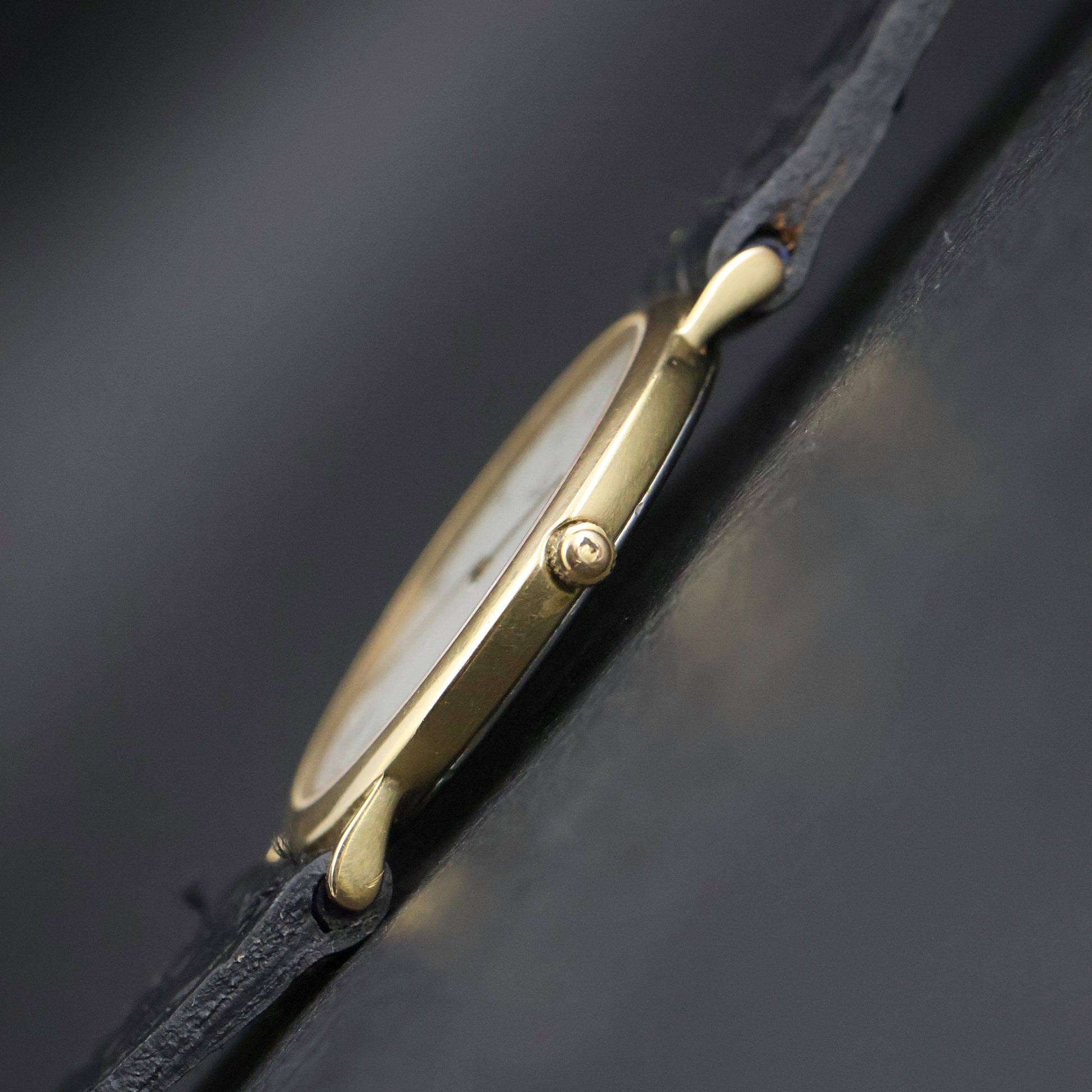 Omega De Ville Dress | Gold Plated | White Roman Dial | Black Braided Leather