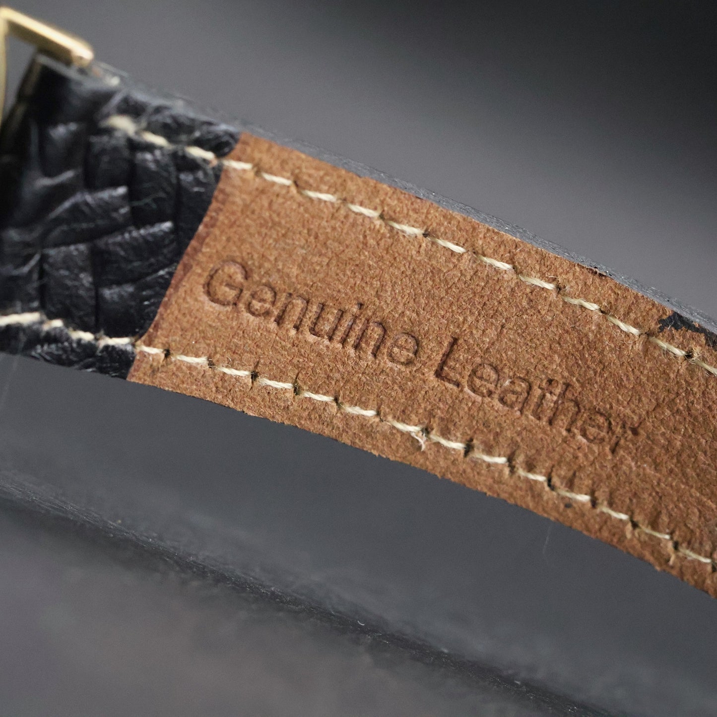 Omega De Ville Dress | Gold Plated | White Roman Dial | Black Braided Leather