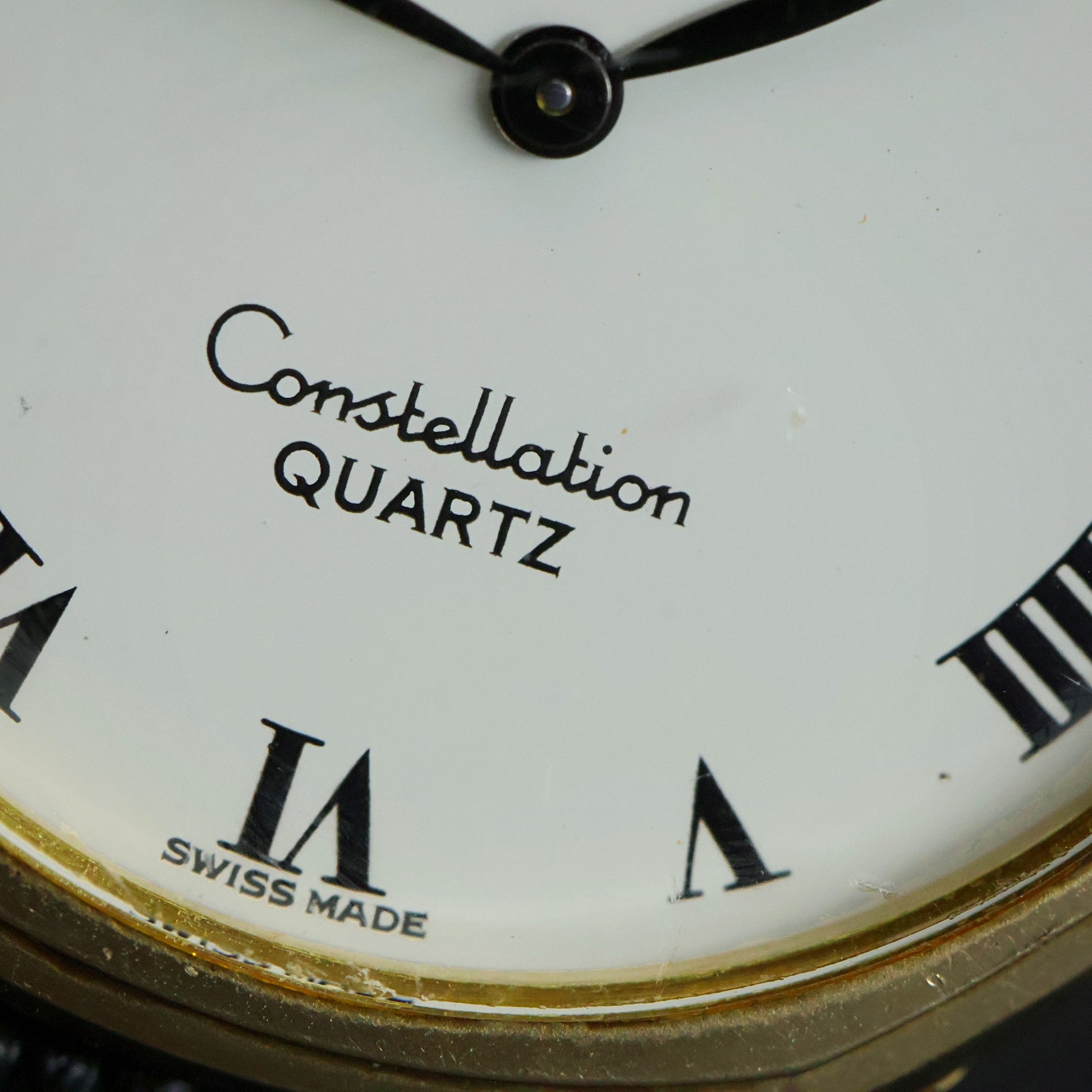 Omega Constellation Quartz | 10K Gold Filled | White Roman Dial | Octagonal Case