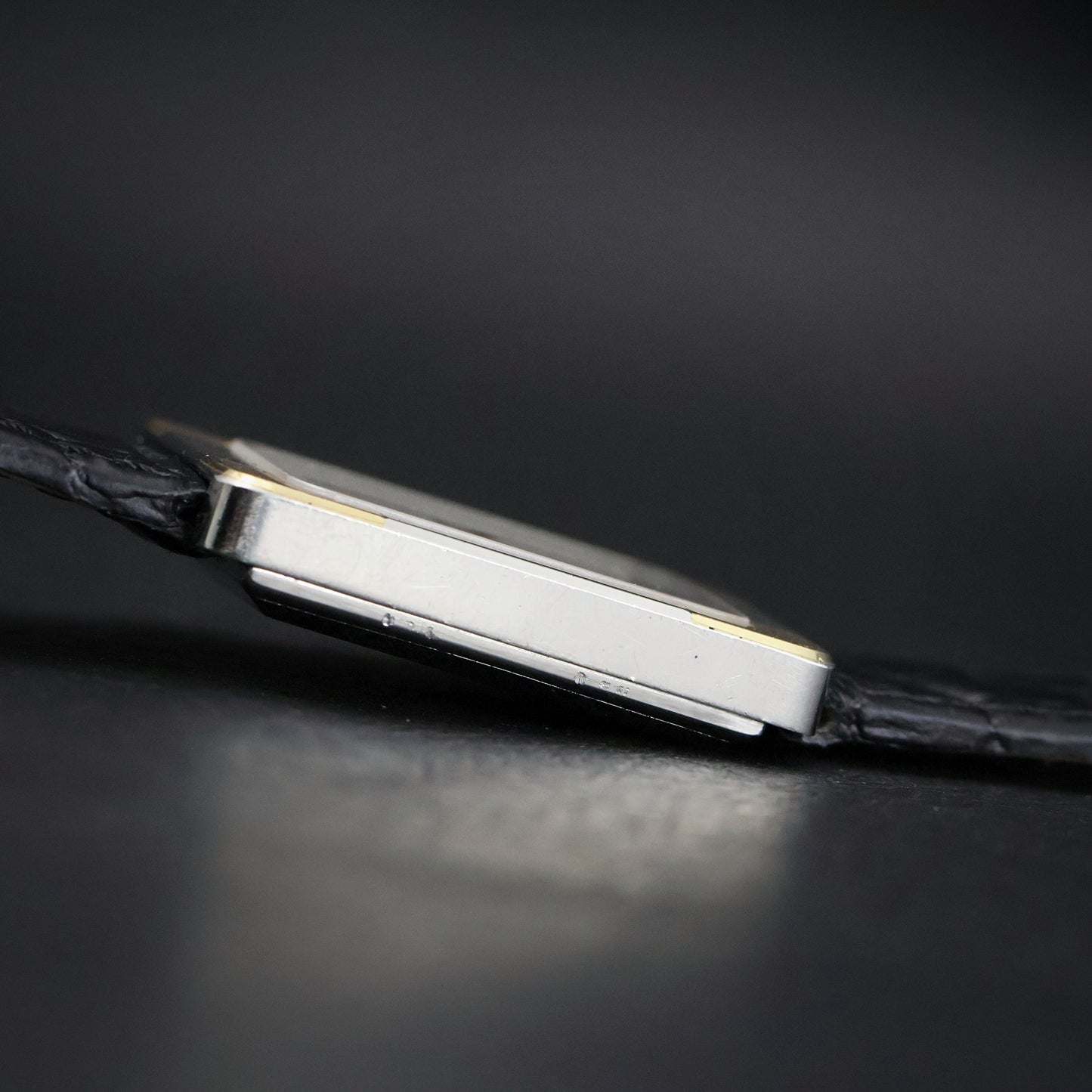 Omega De Ville Quartz Tank | Two-Tone | Silver Grey Dial | Caliber 1350